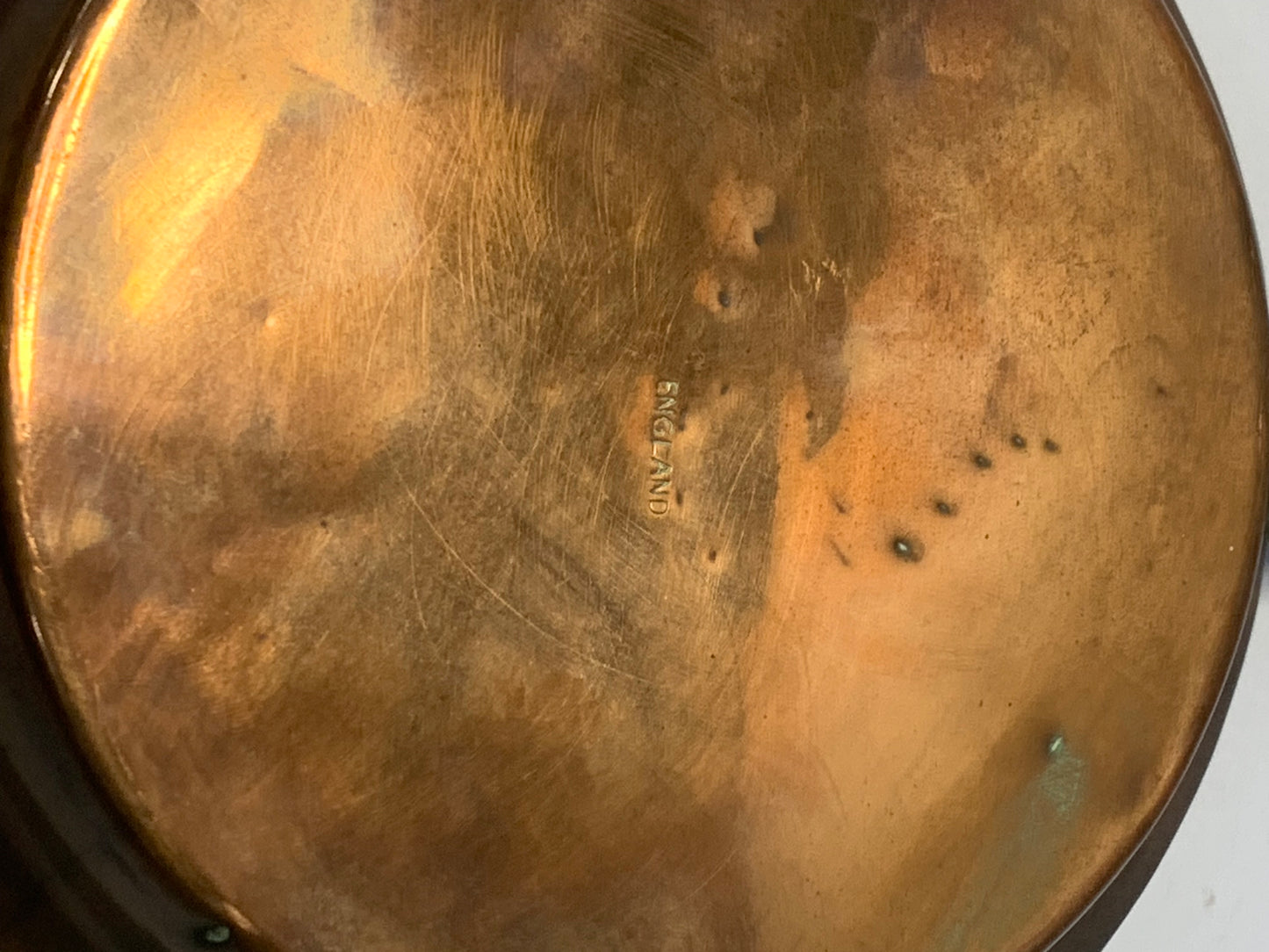 Antique Copper and Brass Warming Plate - English, 1880s to Early 1900s