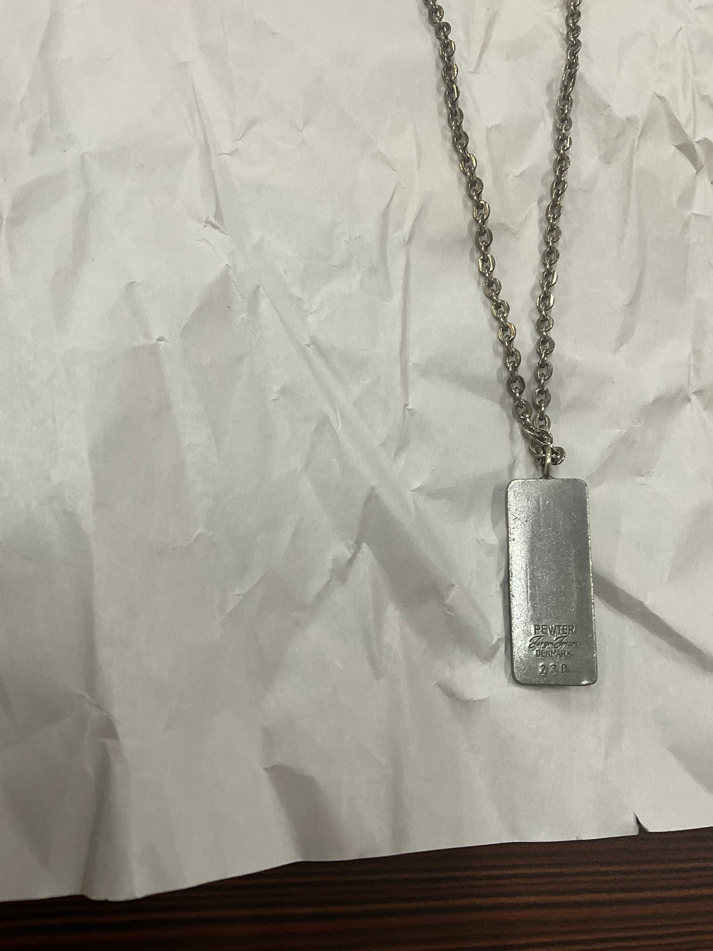 Vintage Scandinavian modernist necklace by Jørgen Jensen, crafted in Denmark