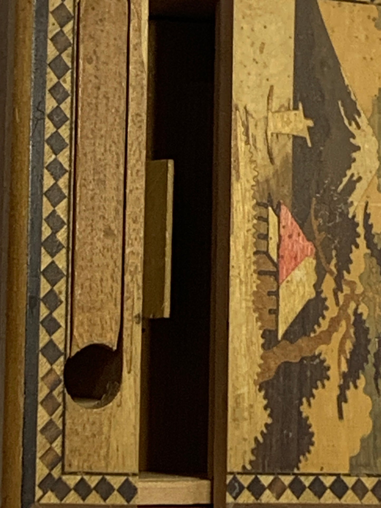 Japanese Marquetry Cigarette Dispenser