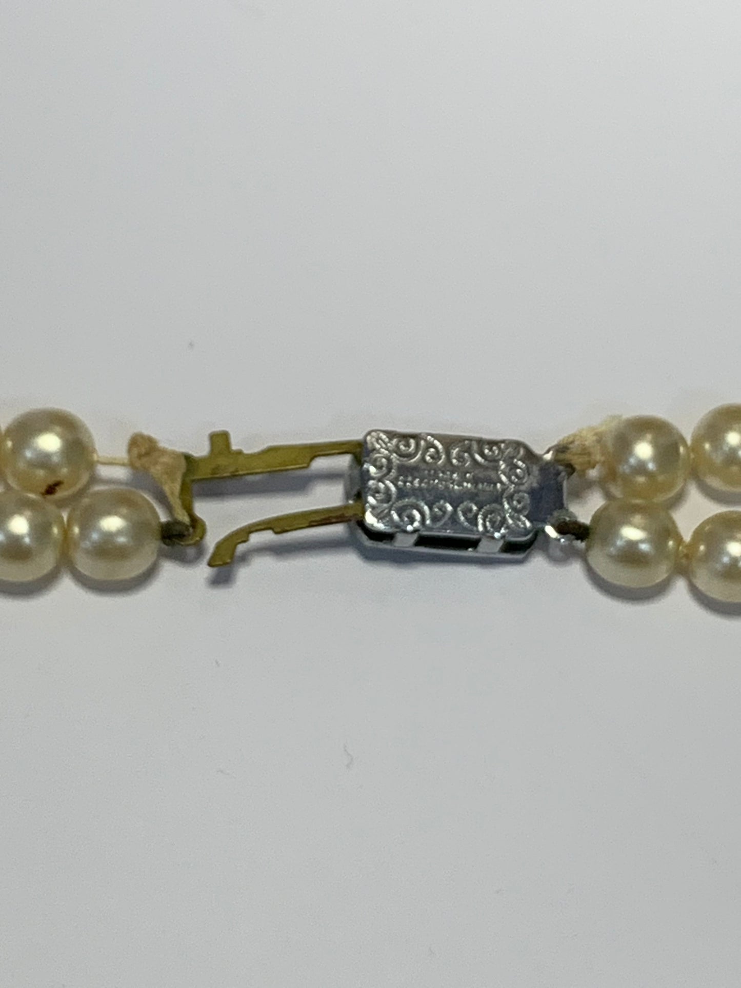 Vintage Czechoslovakian Double Strand Pearl Necklace