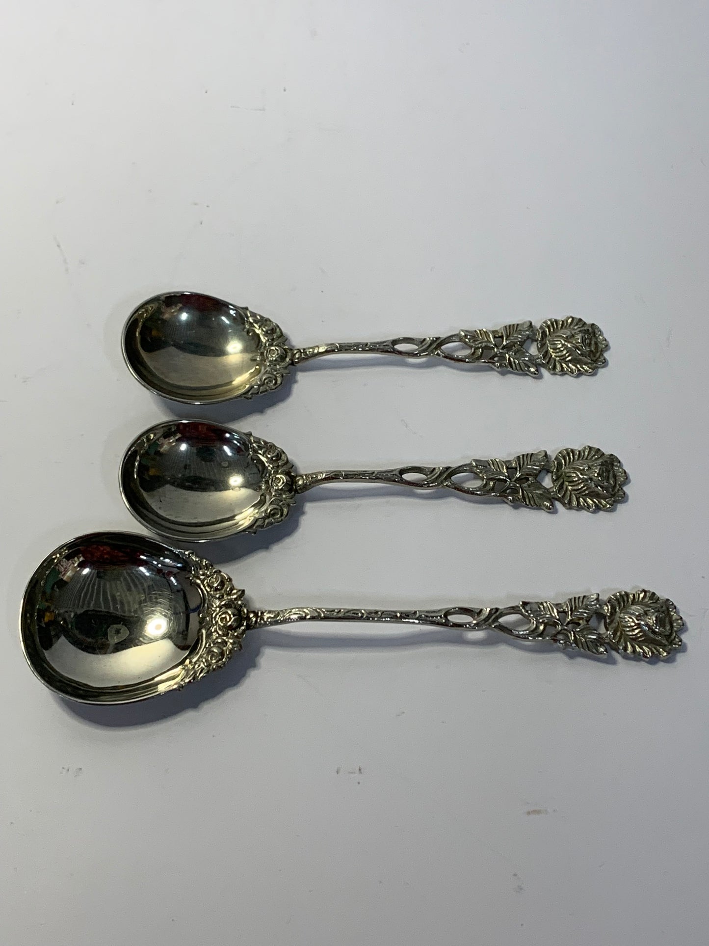 Vintage Silver German Spoons Set of 3