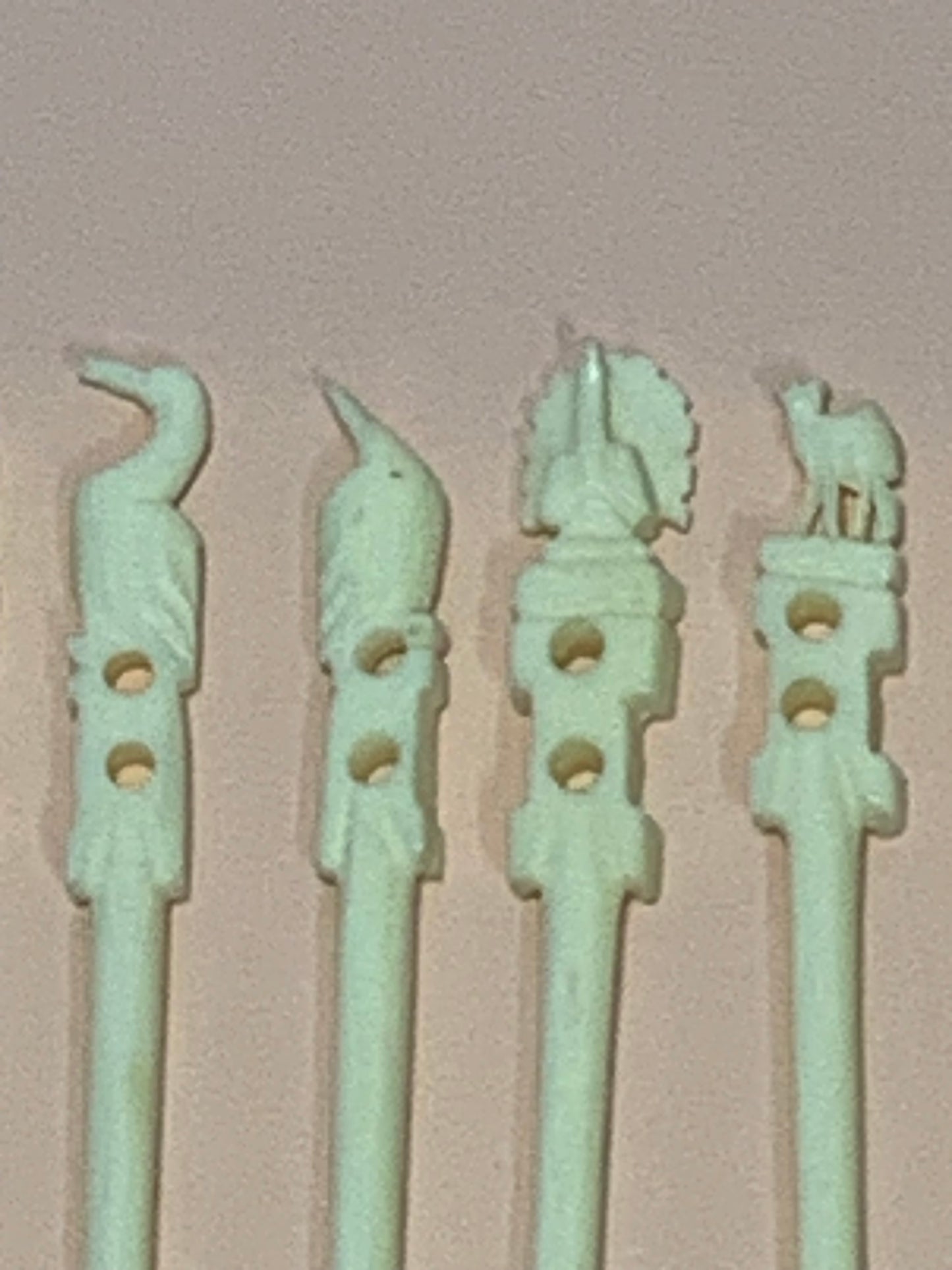 Vintage Cocktail Picks featuring animal designs - set of 12