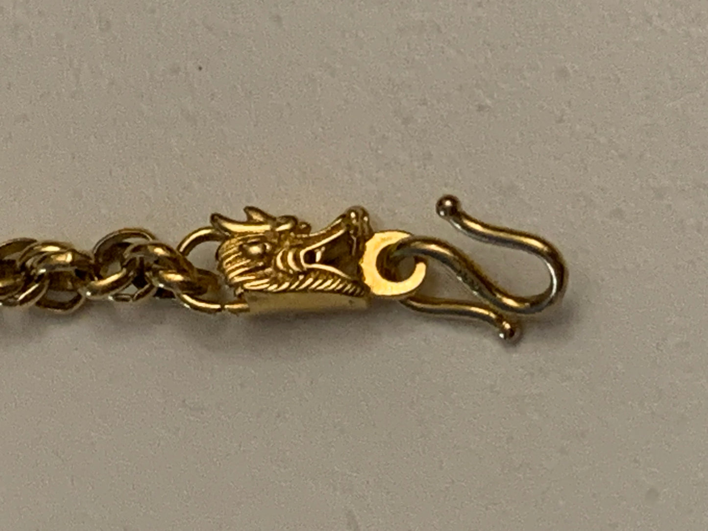 Chinese Dragon Bracelet- Gold tone metal