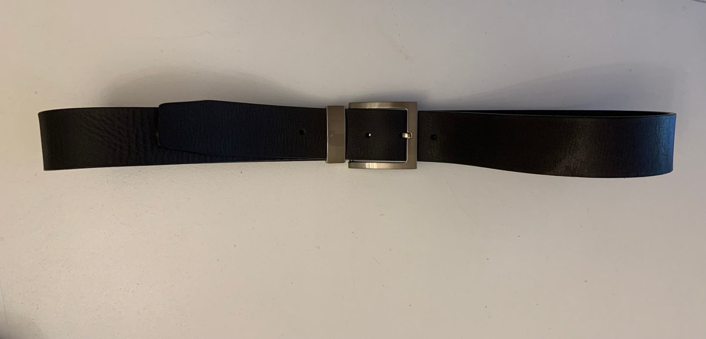 Black Genuine Leather Belt by Buckle made in Australia