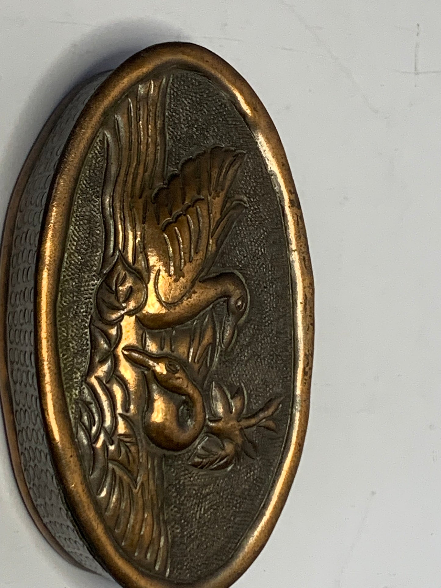 Antique Japanese Meiji era Metal Pill/Snuff Box