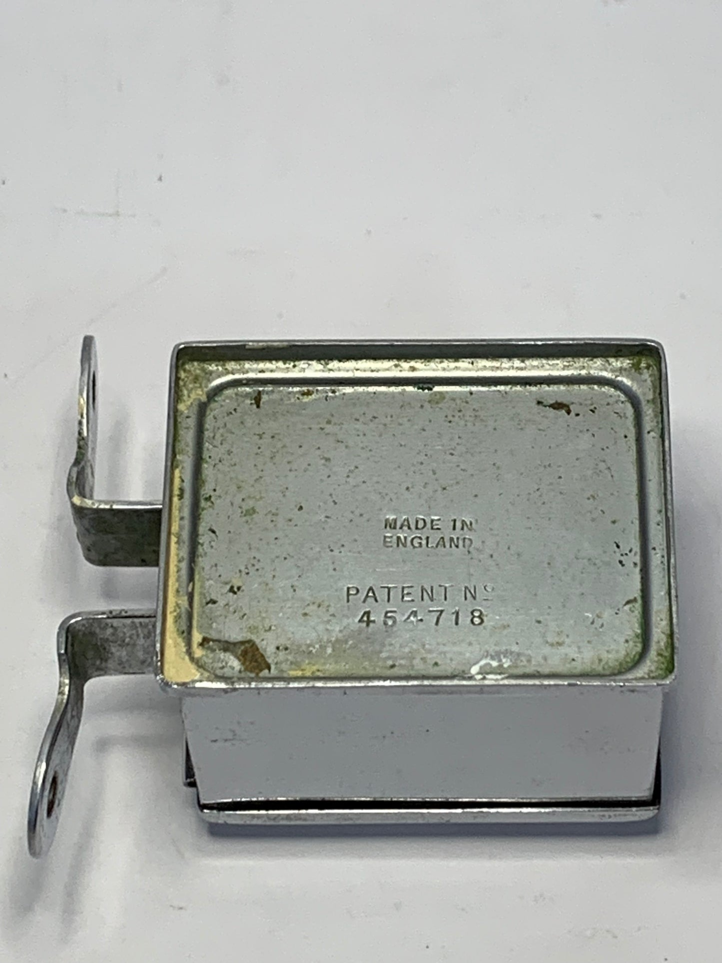 Vintage Chrome Used Razor Blade Disposal Container- wall mounted - Made in England