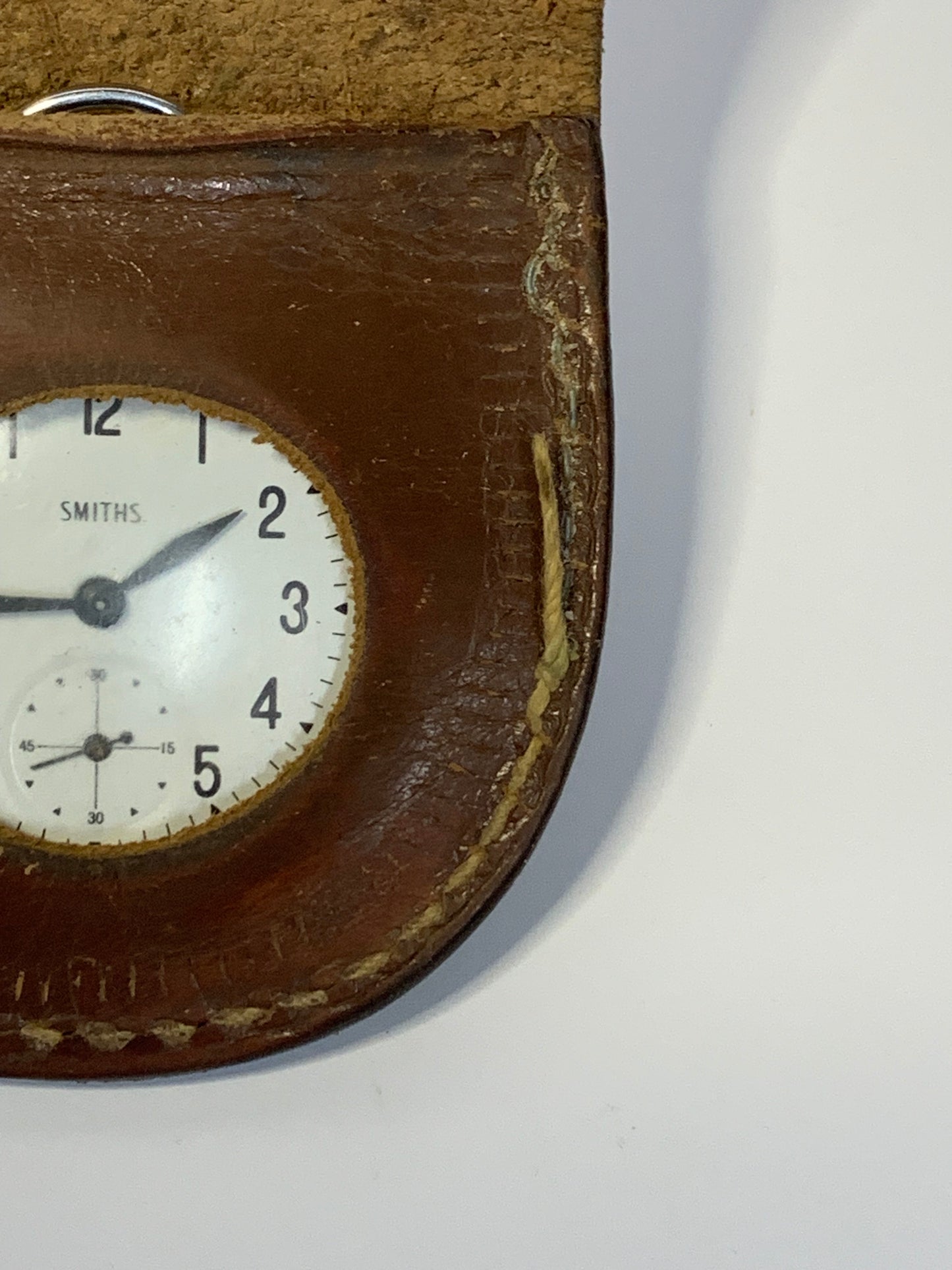 Vintage British Smiths Pocket Watch in original leather case