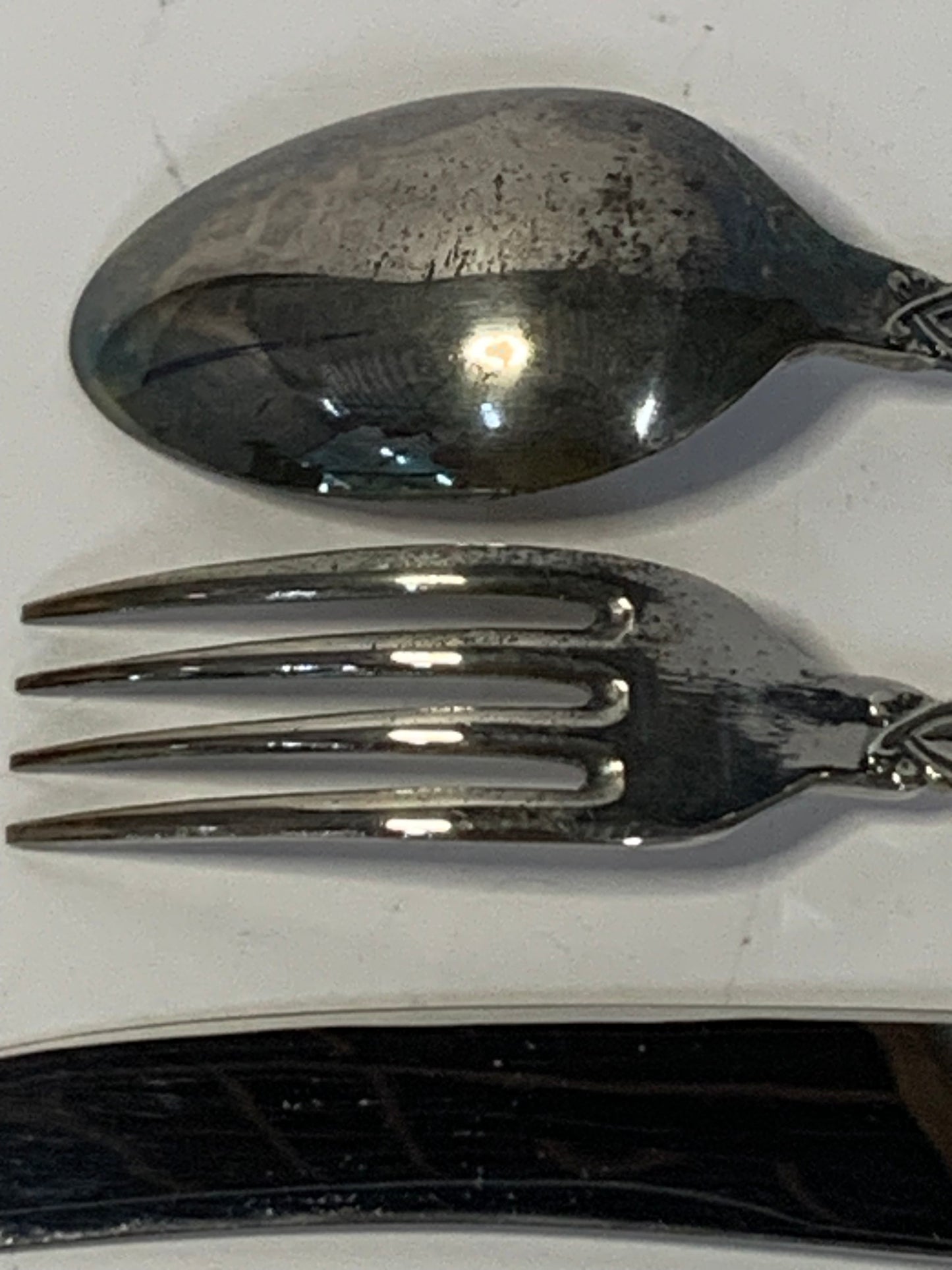 Vintage Rodd silverplate Child’s Cutlery Set with original tag
