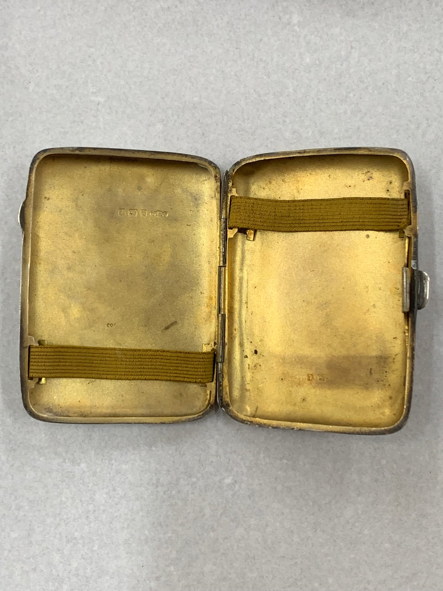 English Sterling Silver Cigarette Case