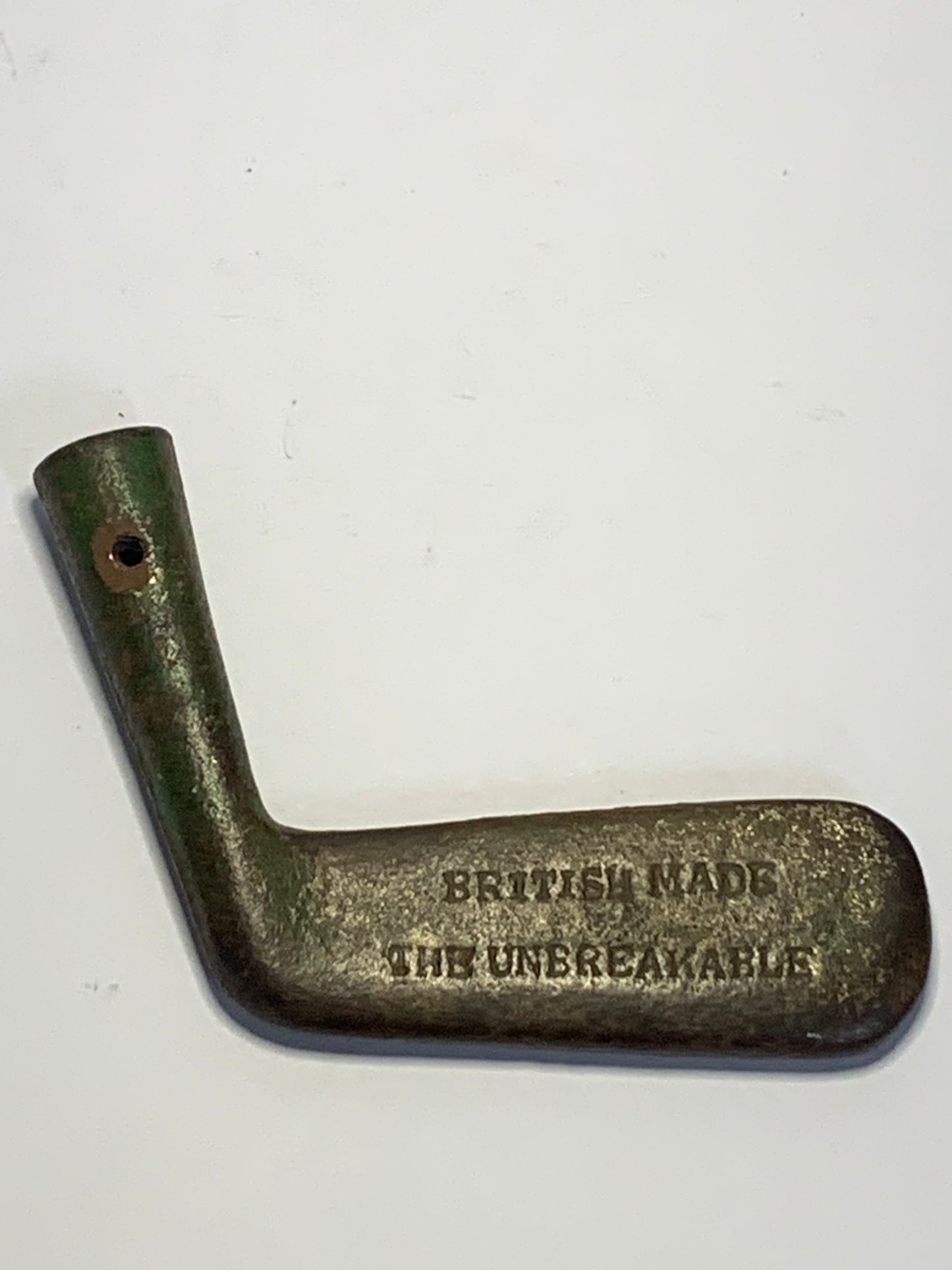 Vintage Cast Iron “The Unbreakable” Golf putter head made in Britain