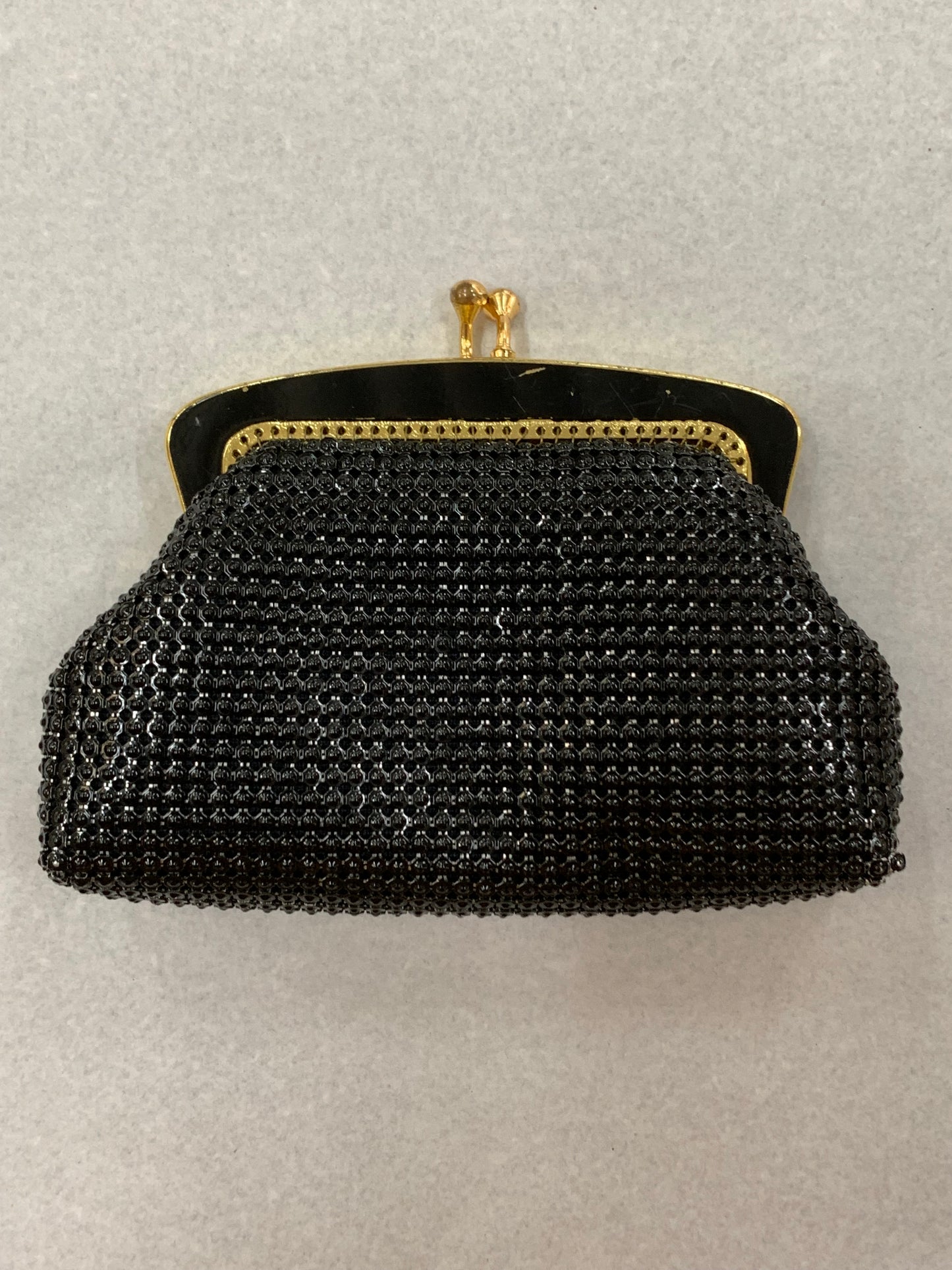 Classic Vintage Black Mesh Coin Purse