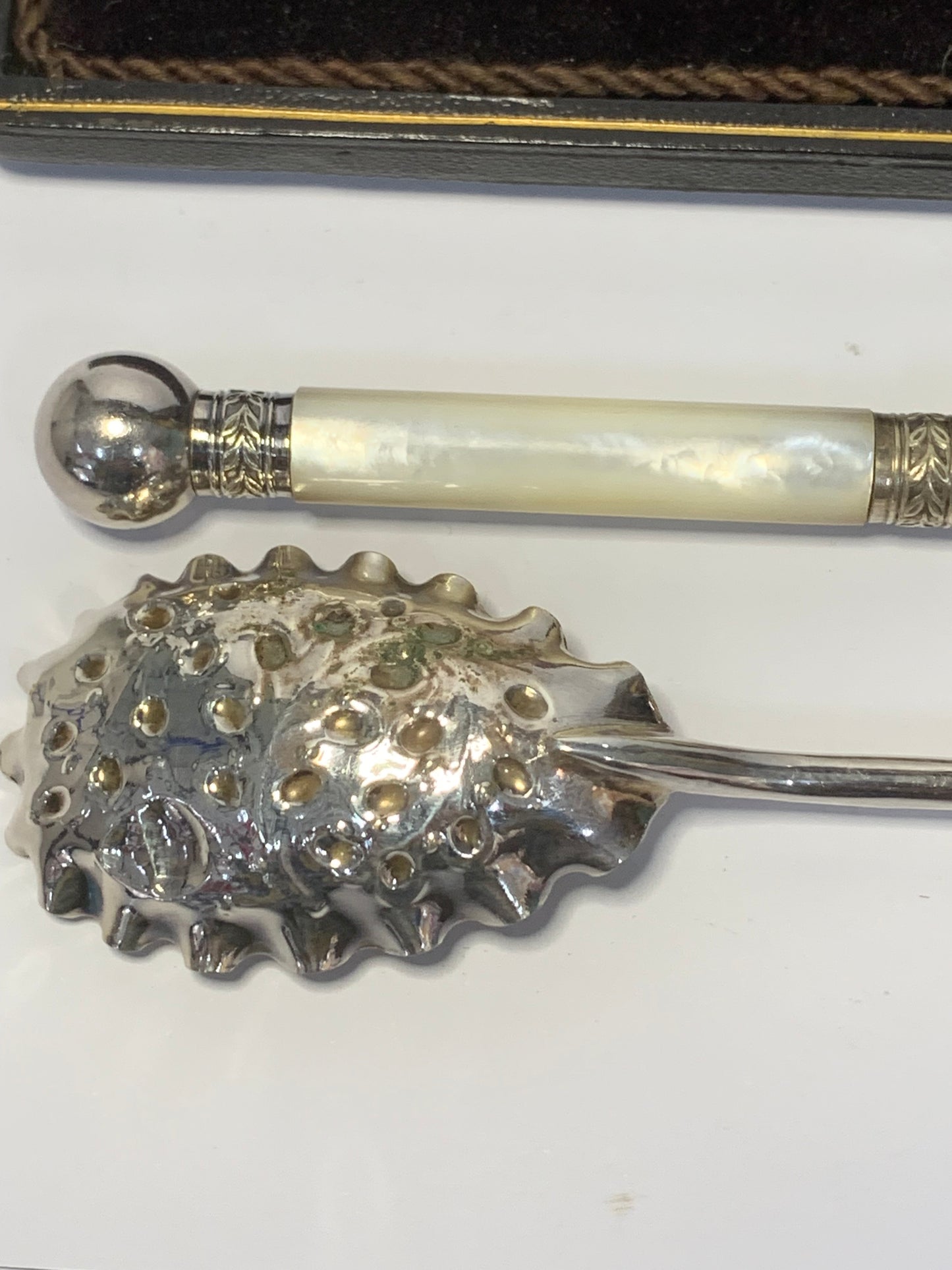 Victorian Silver-Plated Berry Spoons Set in Original Fitted Case
