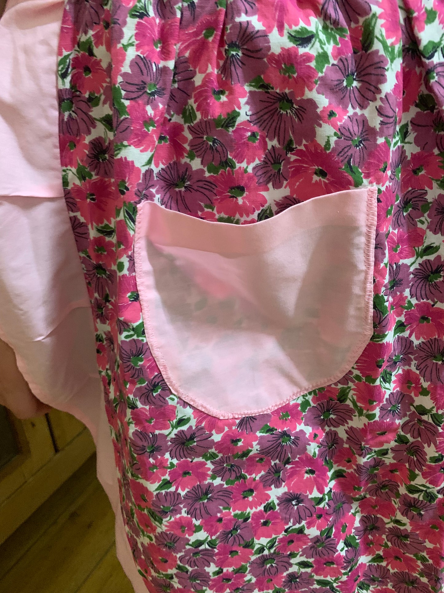 Vintage 1970s Half Apron- homemade