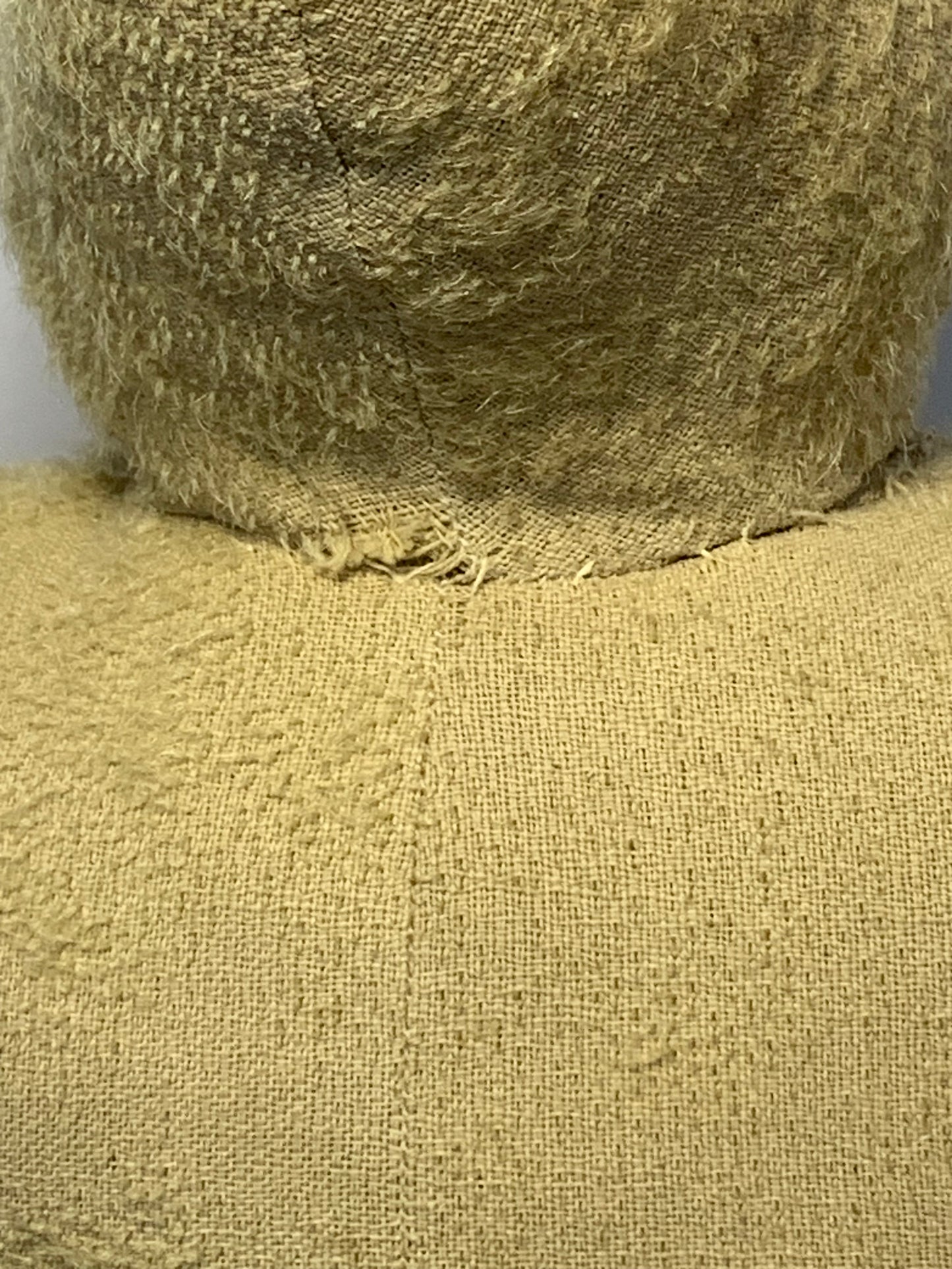 Rare Antique Hessian/Burlap Teddy Bear - Early 1900s