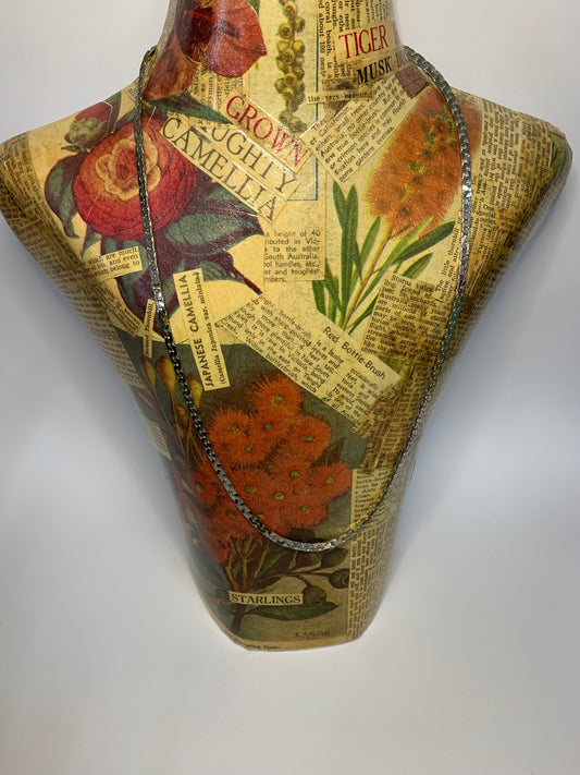 Silver unisex chain necklace