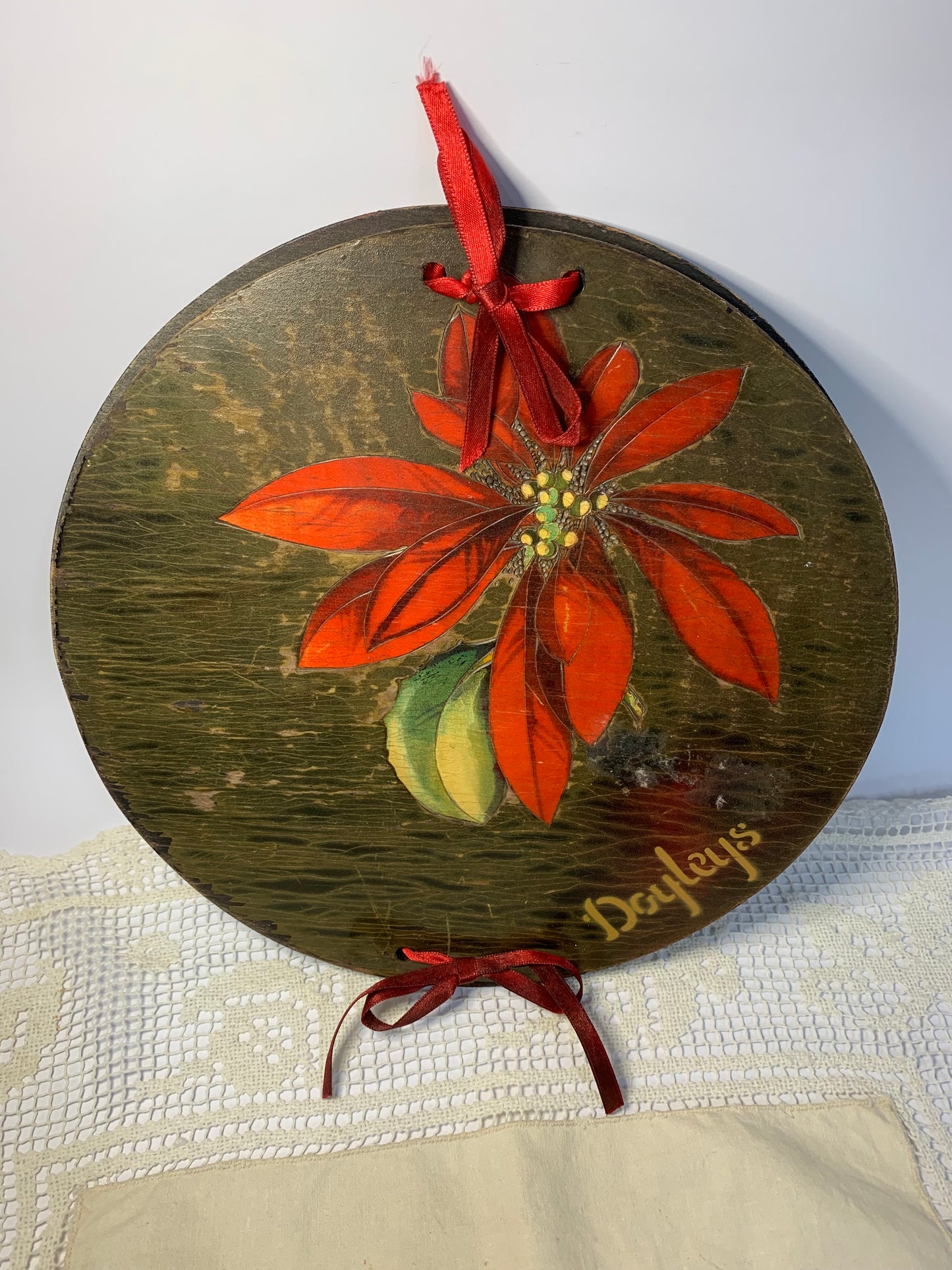 Vintage Floral Design Doyley Press Holder