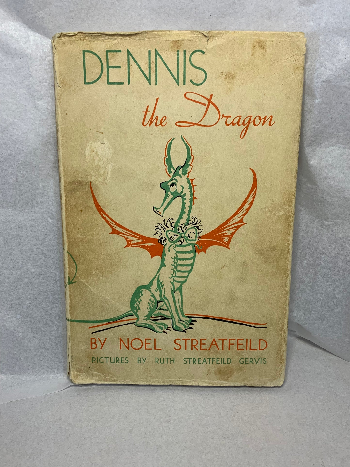 Dennis the Dragon by Noel Streatfeild, illustrated by her sister Ruth Streatfeild Gervis. Published by J.M. Dent & Sons Ltd, London, first edition, first published 1939
