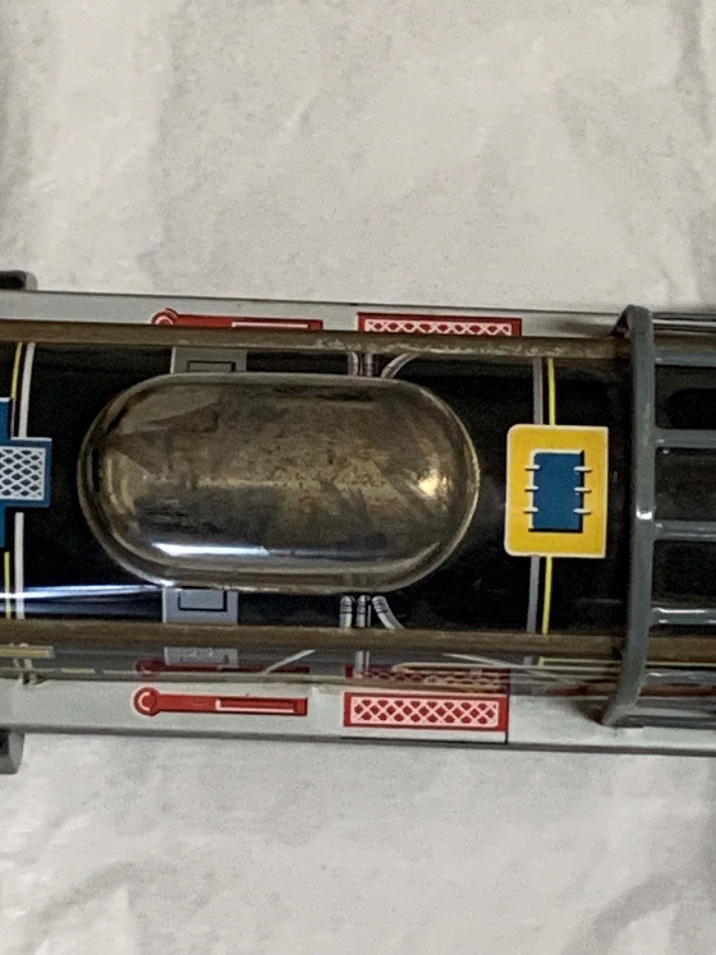 Vintage 1950s/60s tinplate friction-drive “Tiger Train” locomotive #7630, made in Japan