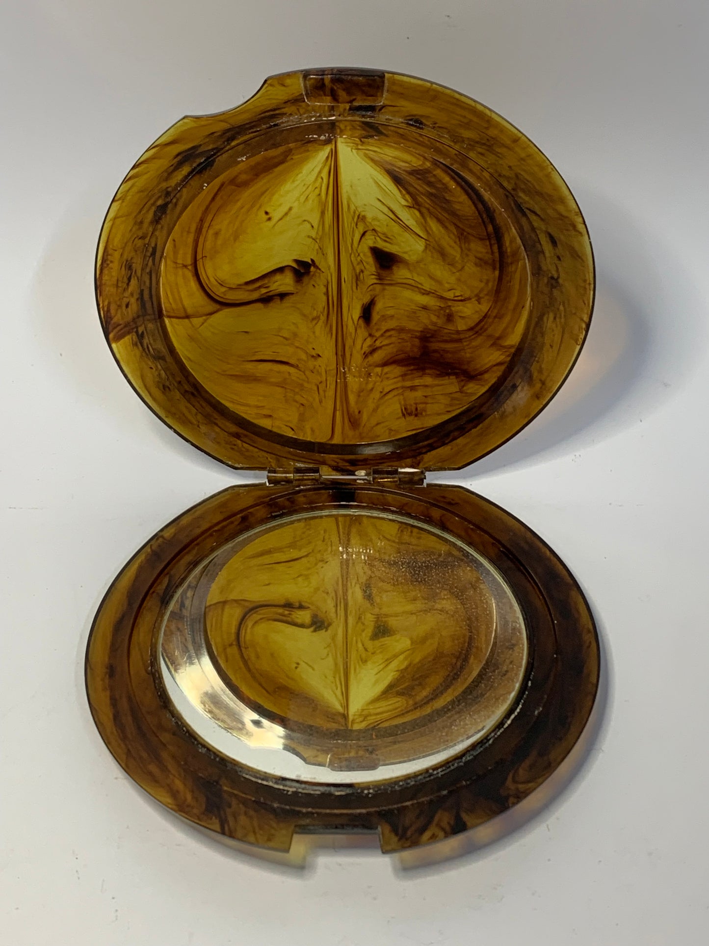 Dover USA Vintage Plastic Compact Mirror - Faux Tortoiseshell