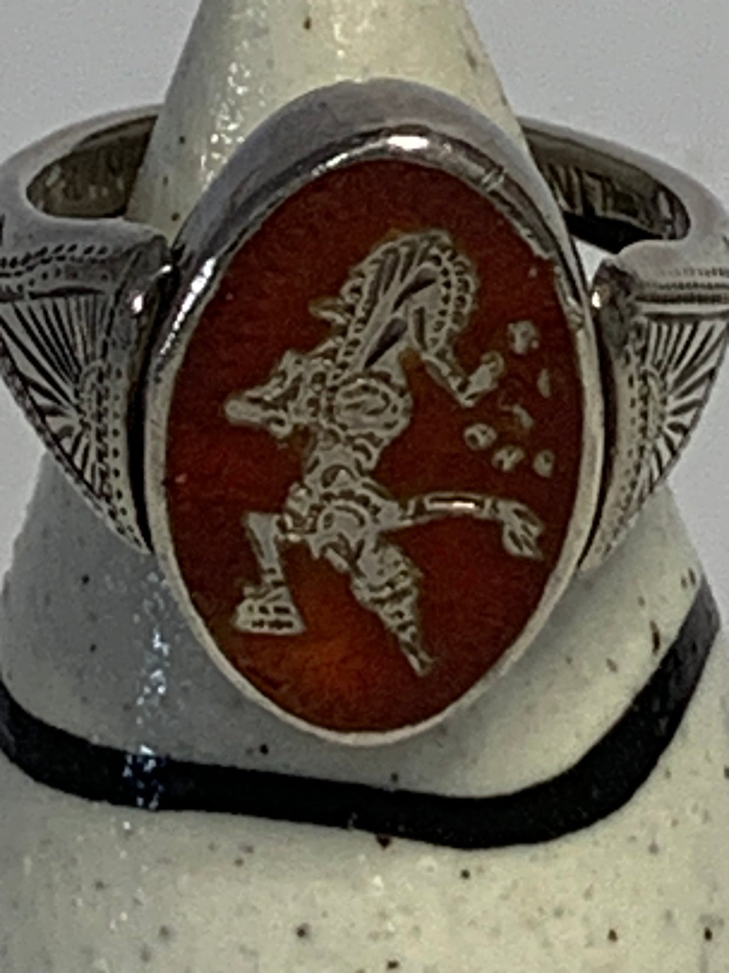 Vintage Sterling Silver reversible ring from Siam (now Thailand)