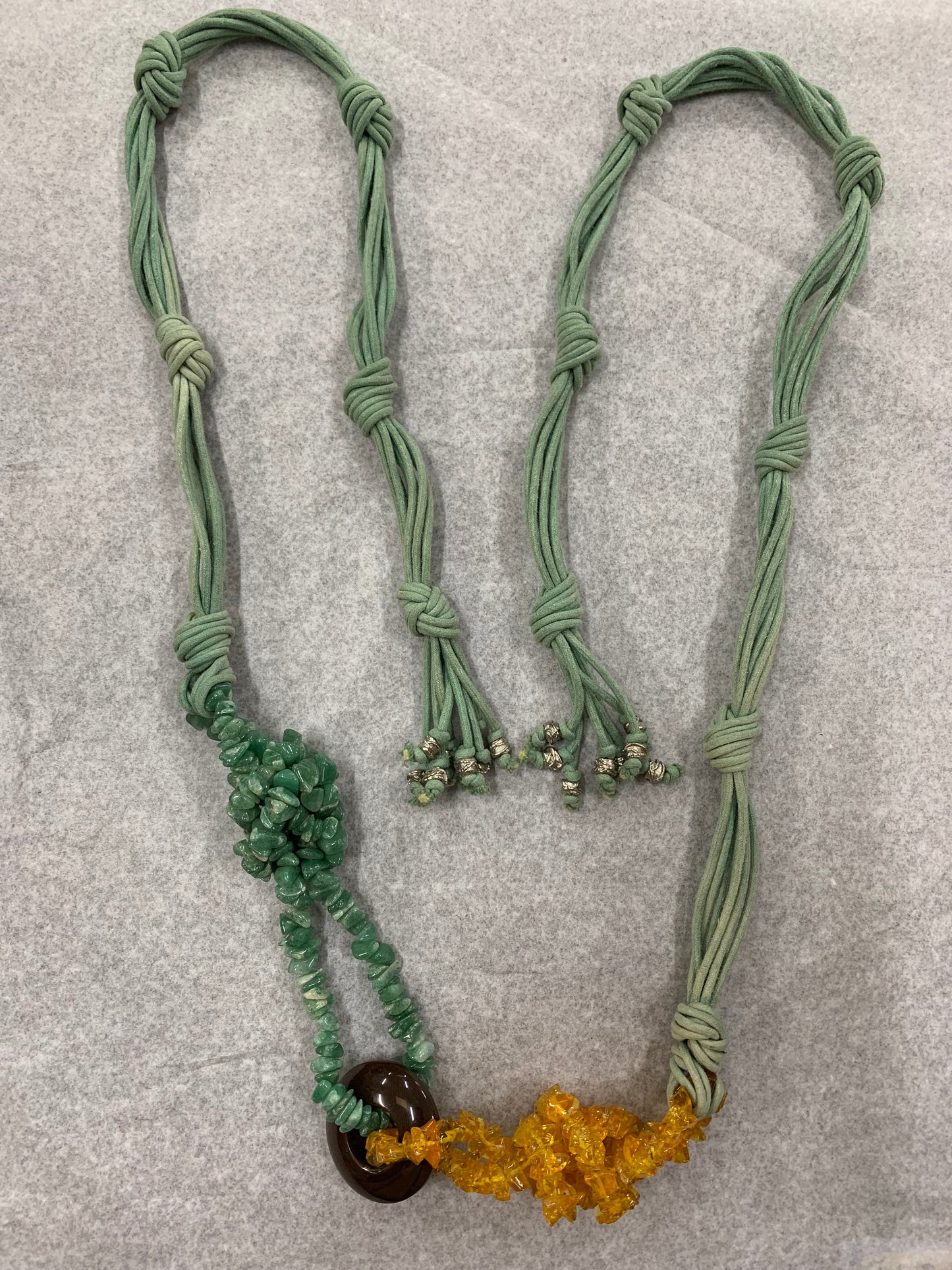 Vintage 1970s Bohemian style beaded belt