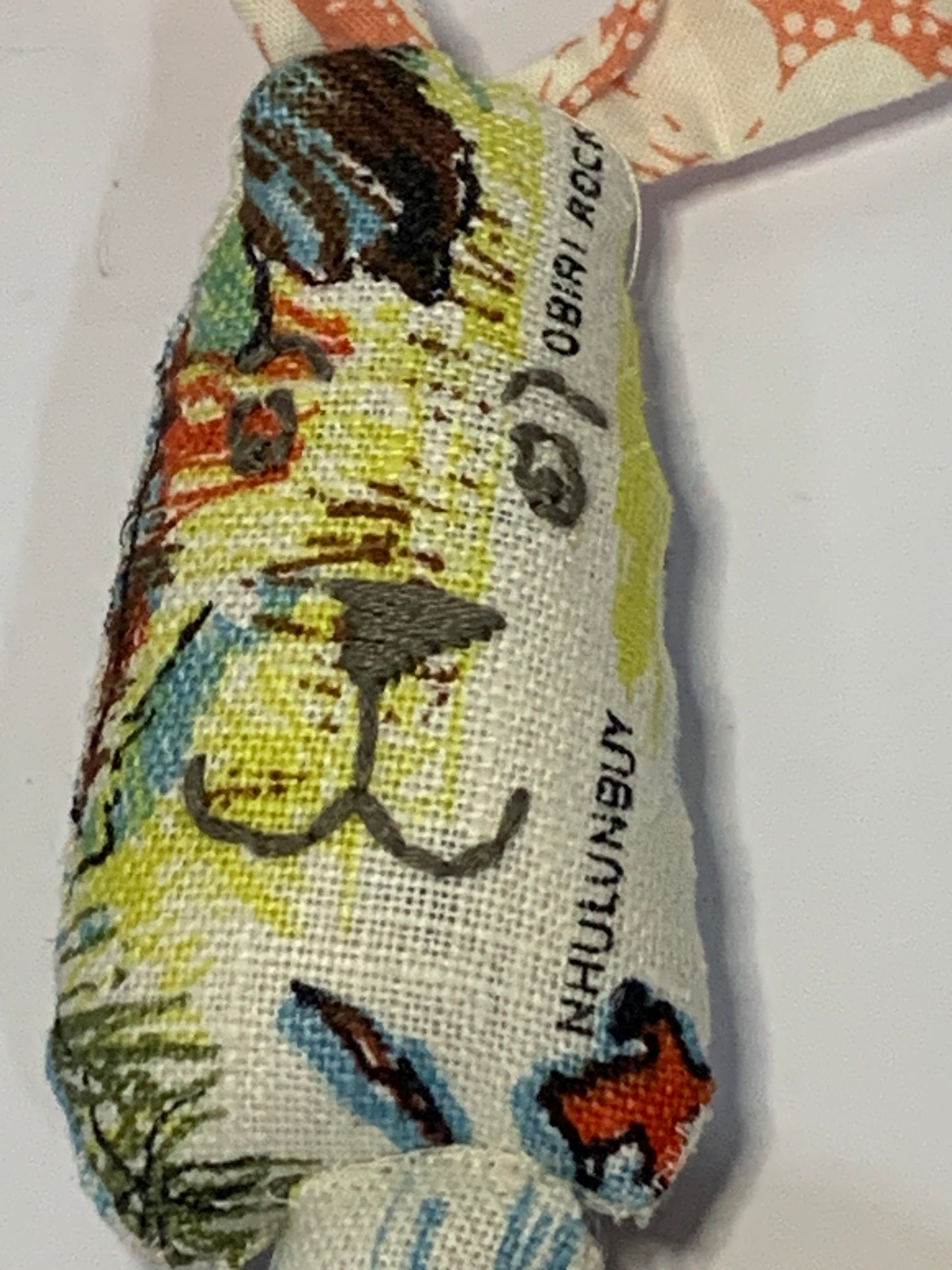 Toy Rabbit made from recycled vintage tea towels