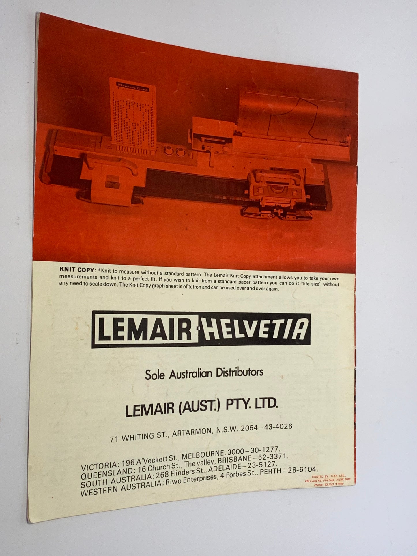Vintage Lemair-Helvetia knitting pattern brochure from the 1970s