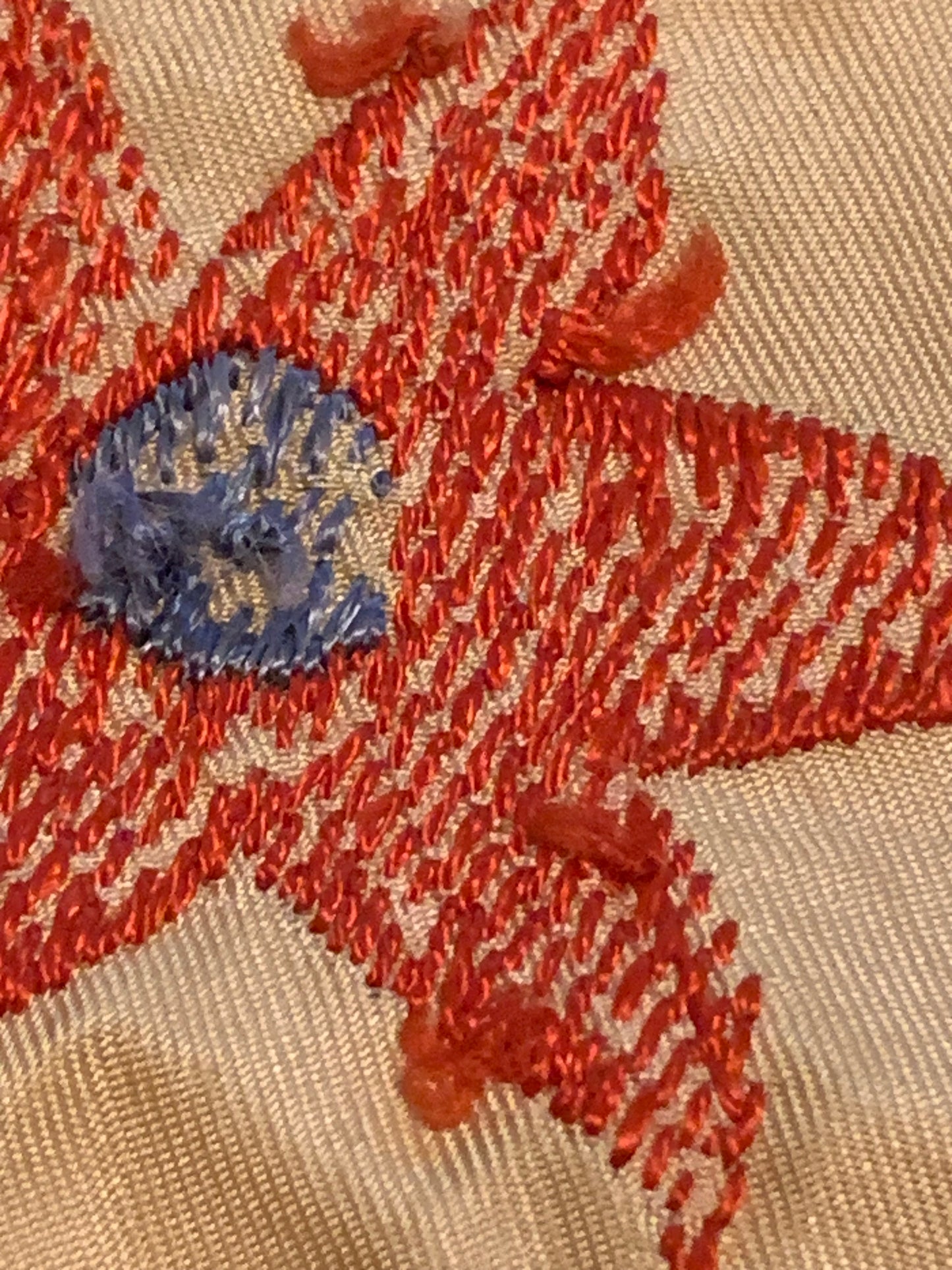 Vintage Suzani Textile featuring hand embroidery