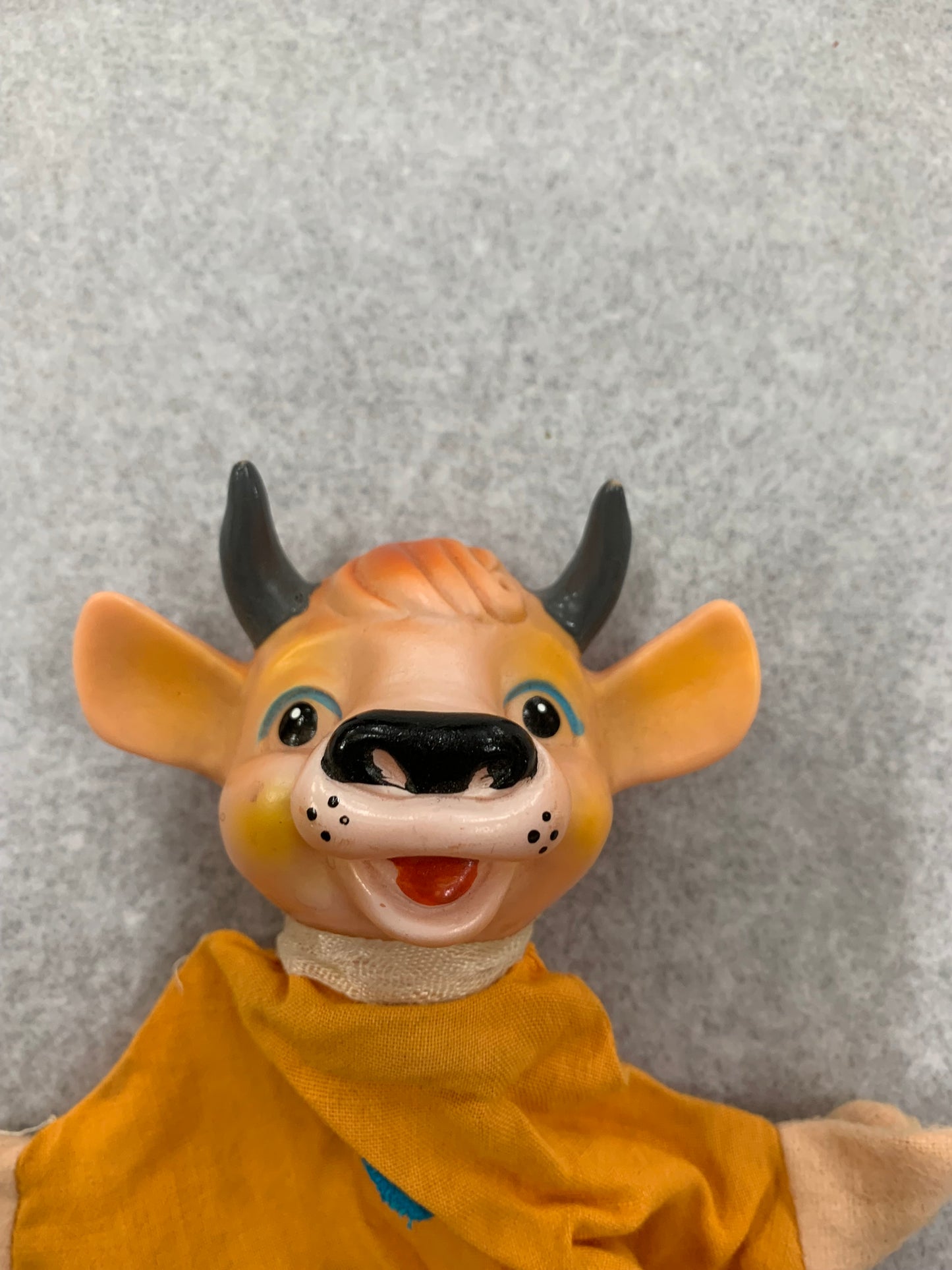 Vintage 1950s Japanese cow hand puppet