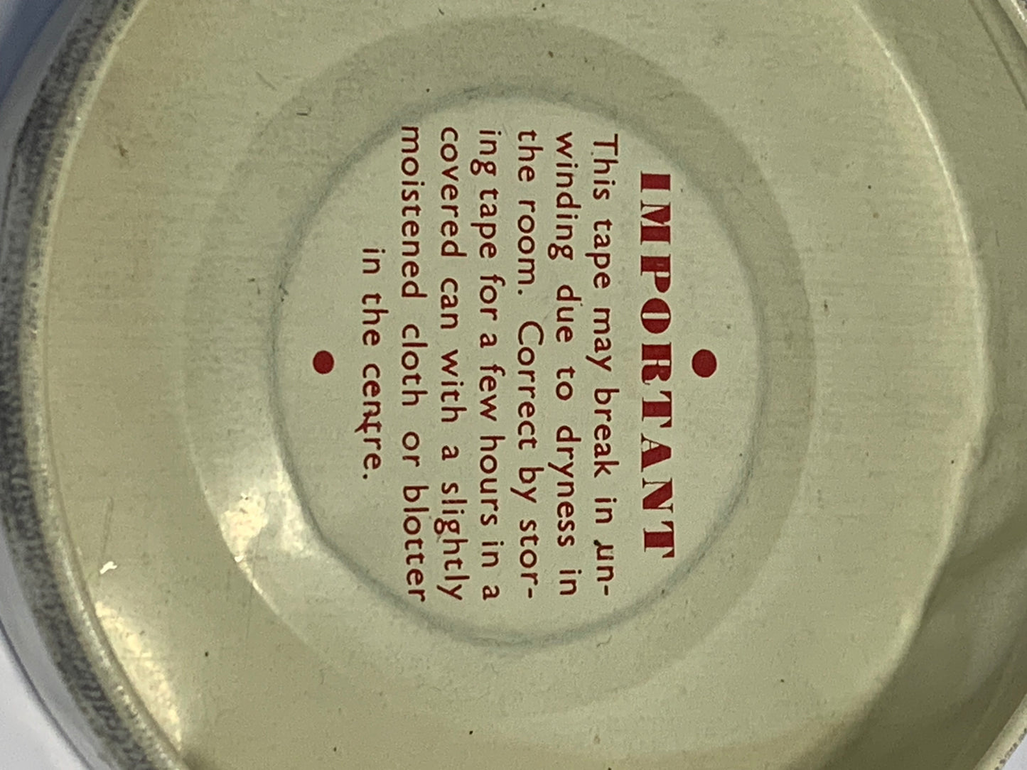 Vintage Bear Brand Cellulose Tape Tin from the mid 20th century