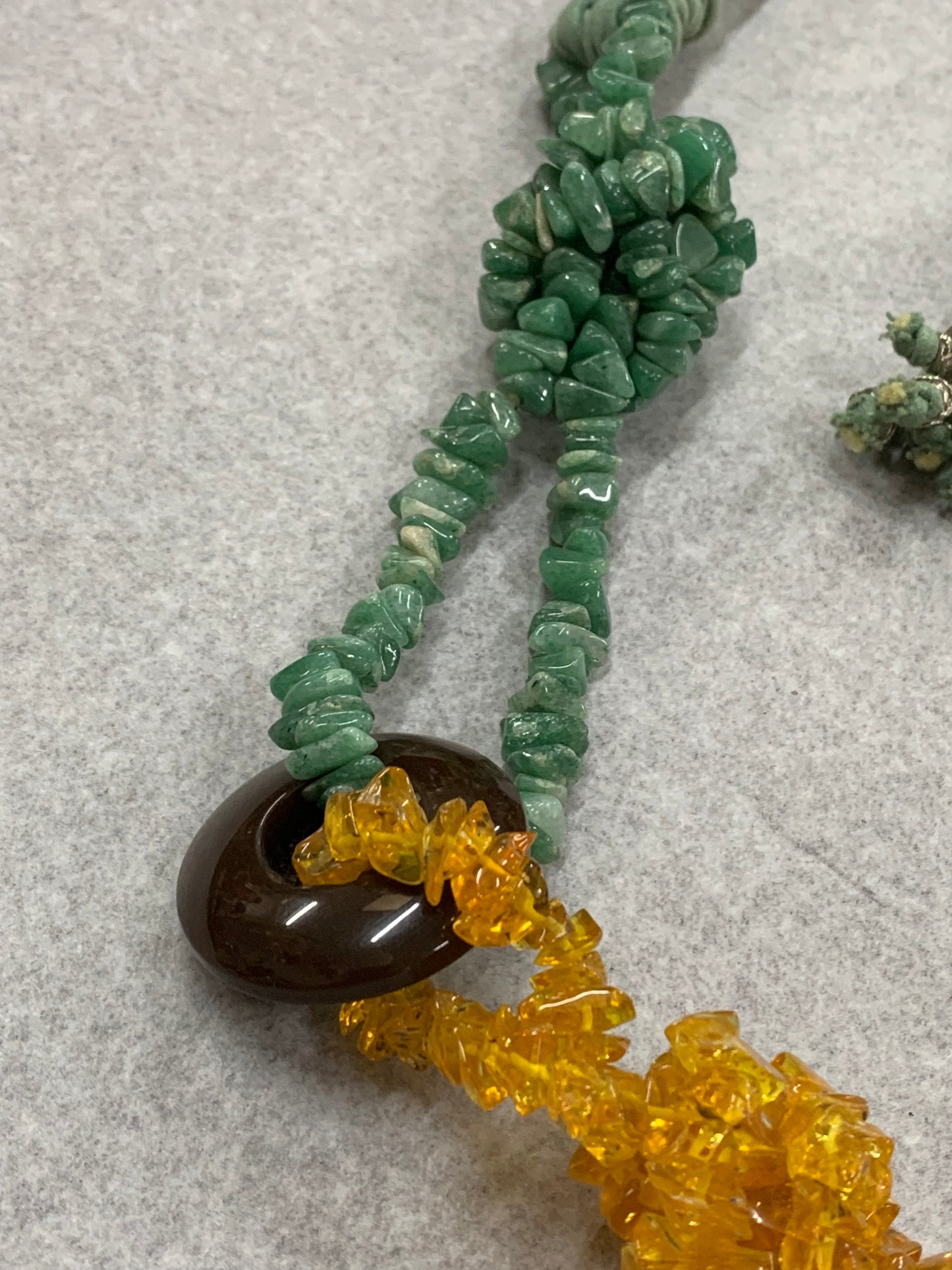 Vintage 1970s Bohemian style beaded belt