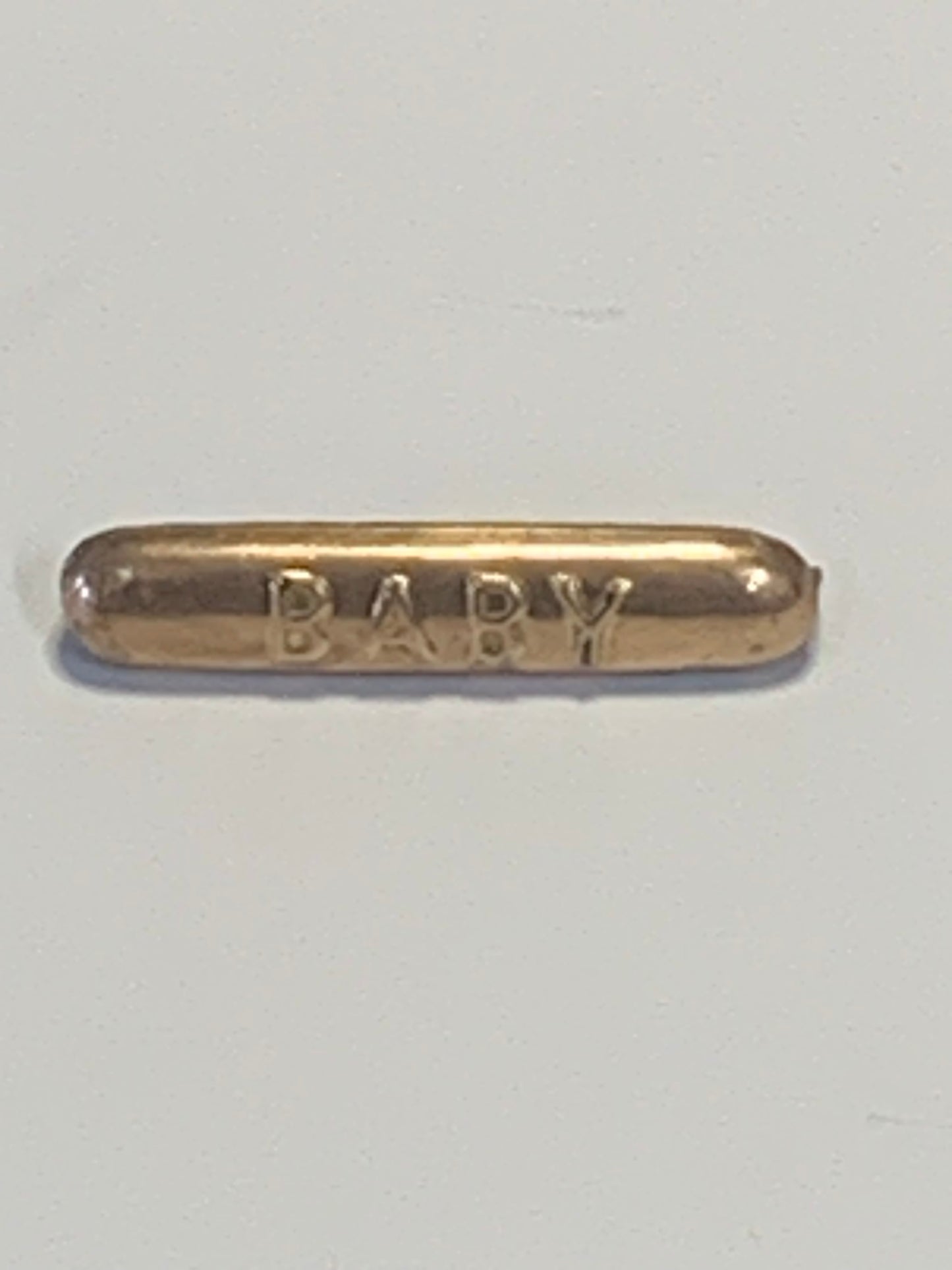 Vintage “BABY” bar pin/brooch