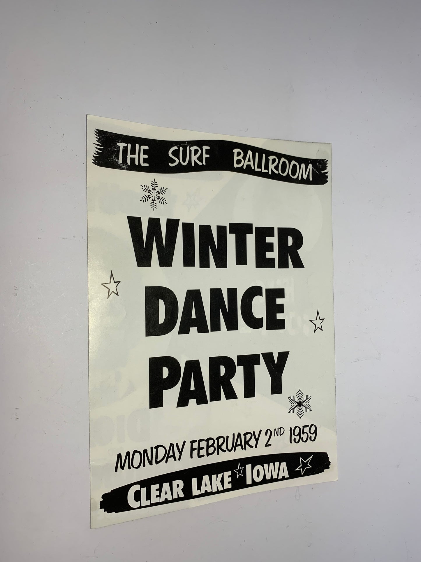 1959 Winter Dance Party Poster
