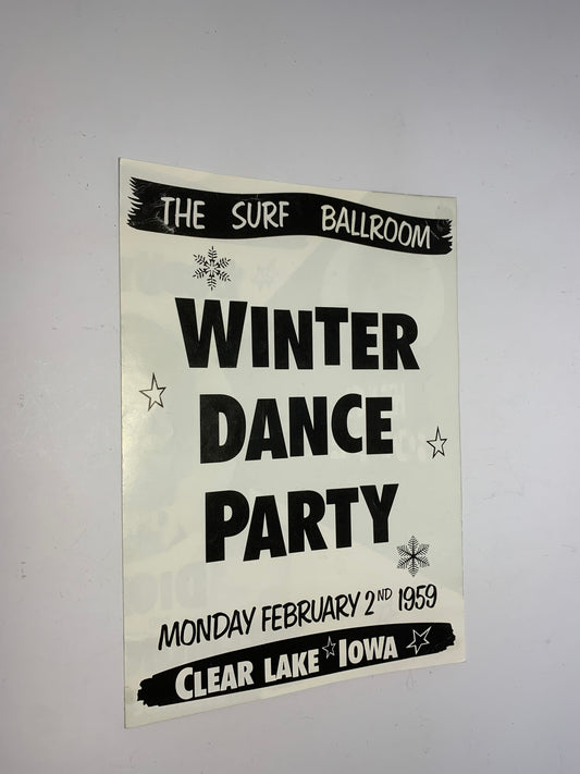 1959 Winter Dance Party Poster
