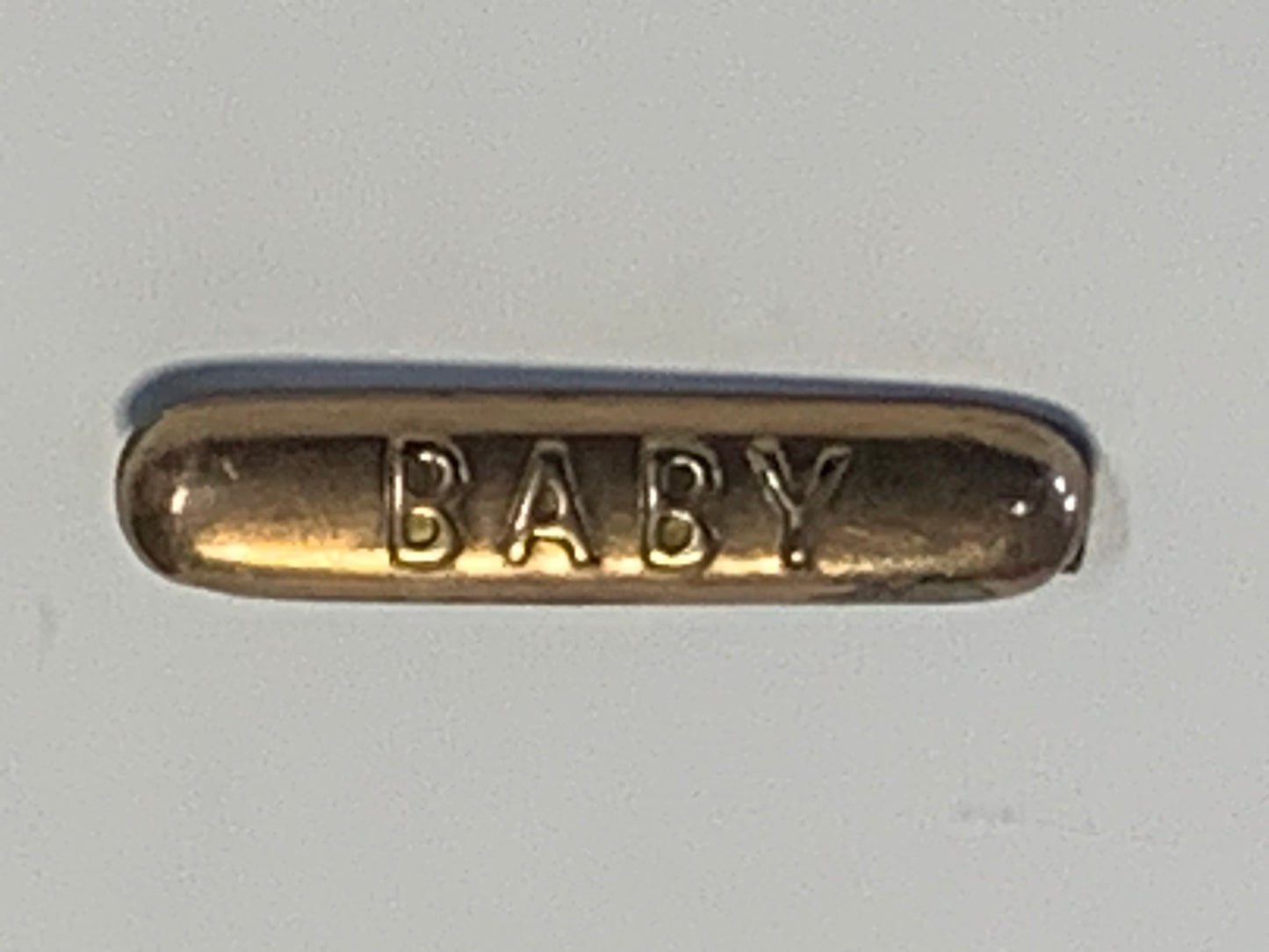 Vintage “BABY” bar pin/brooch