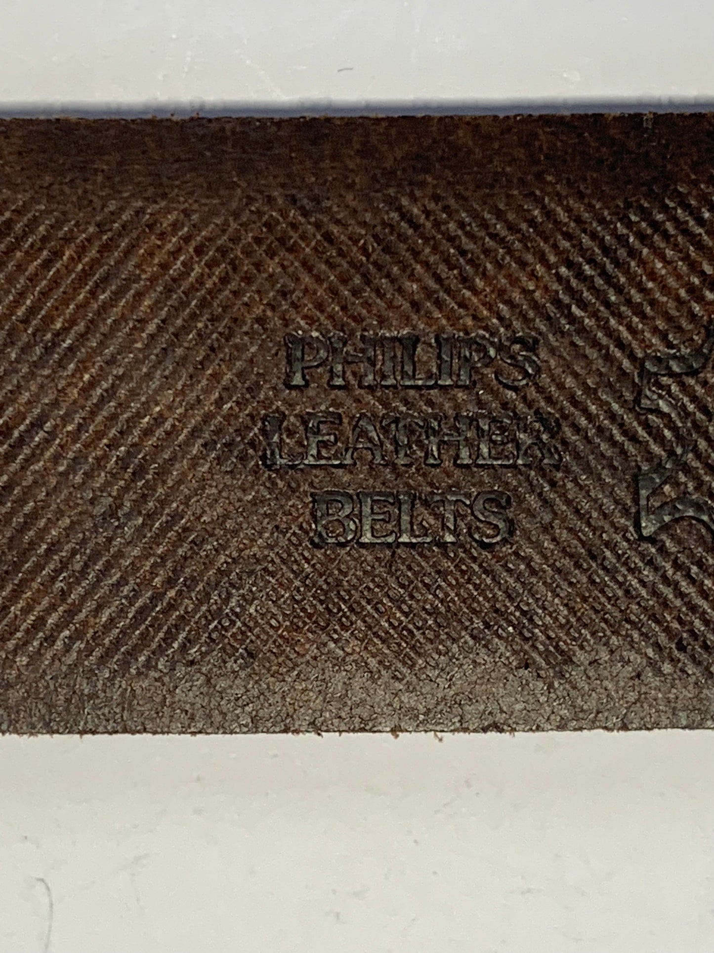 Vintage Philips Leather Belt made in Australia