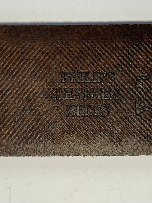 Vintage Philips Leather Belt made in Australia