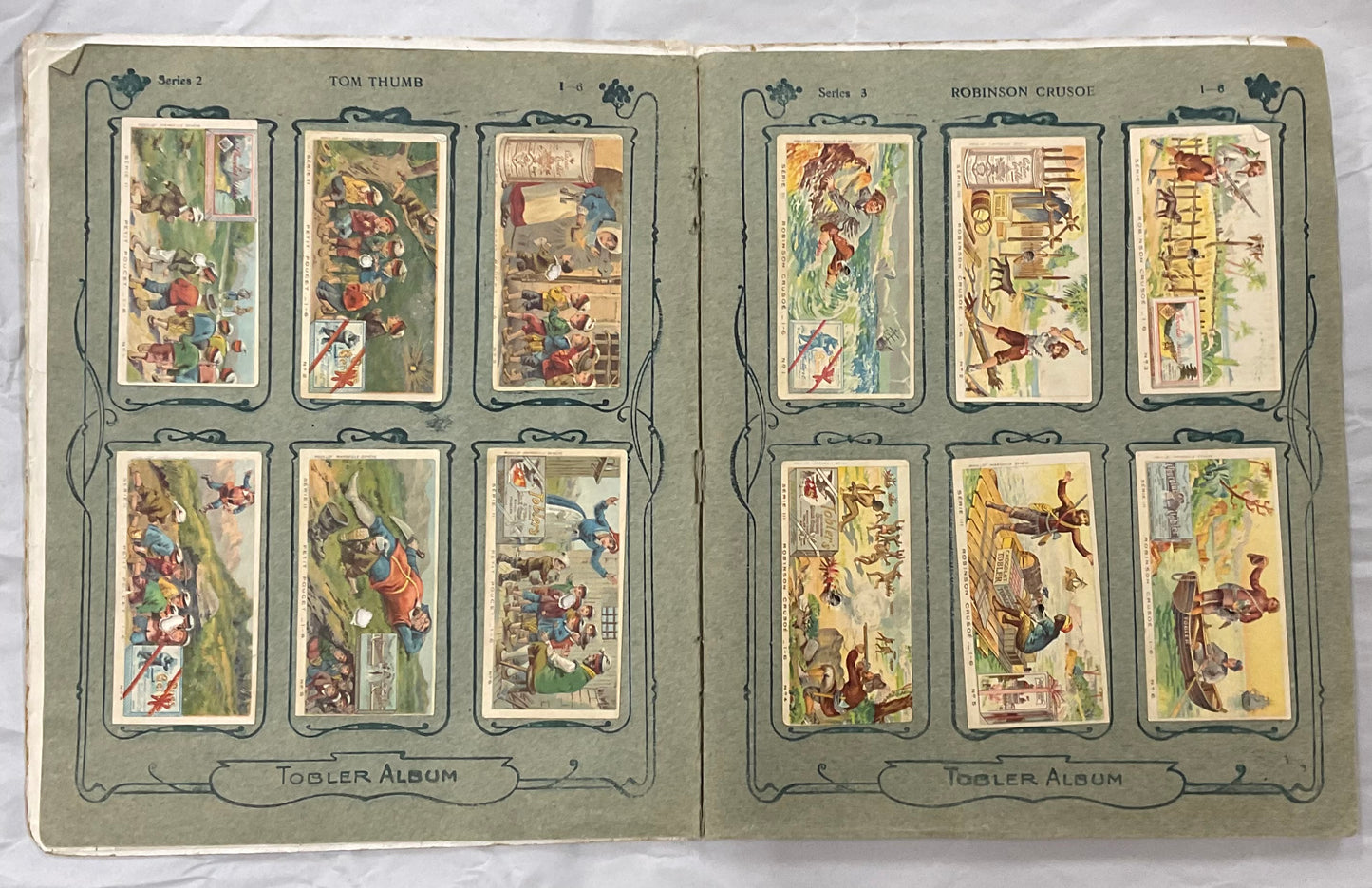 Rare early Tobler & Co. (Toblerone) Picture Card Album from Berne, Switzerland, circa early 1900s