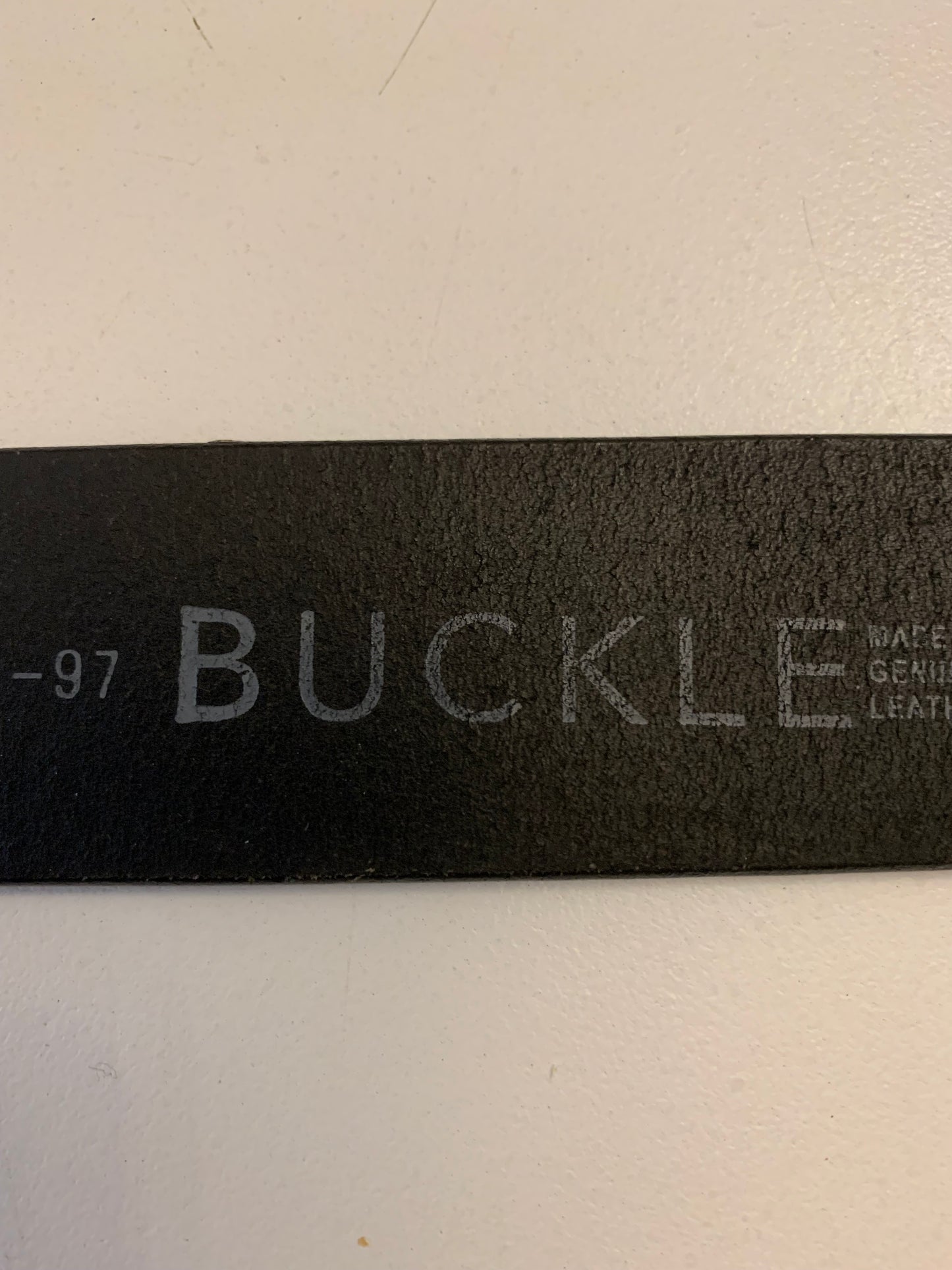 Black Genuine Leather Belt by Buckle made in Australia