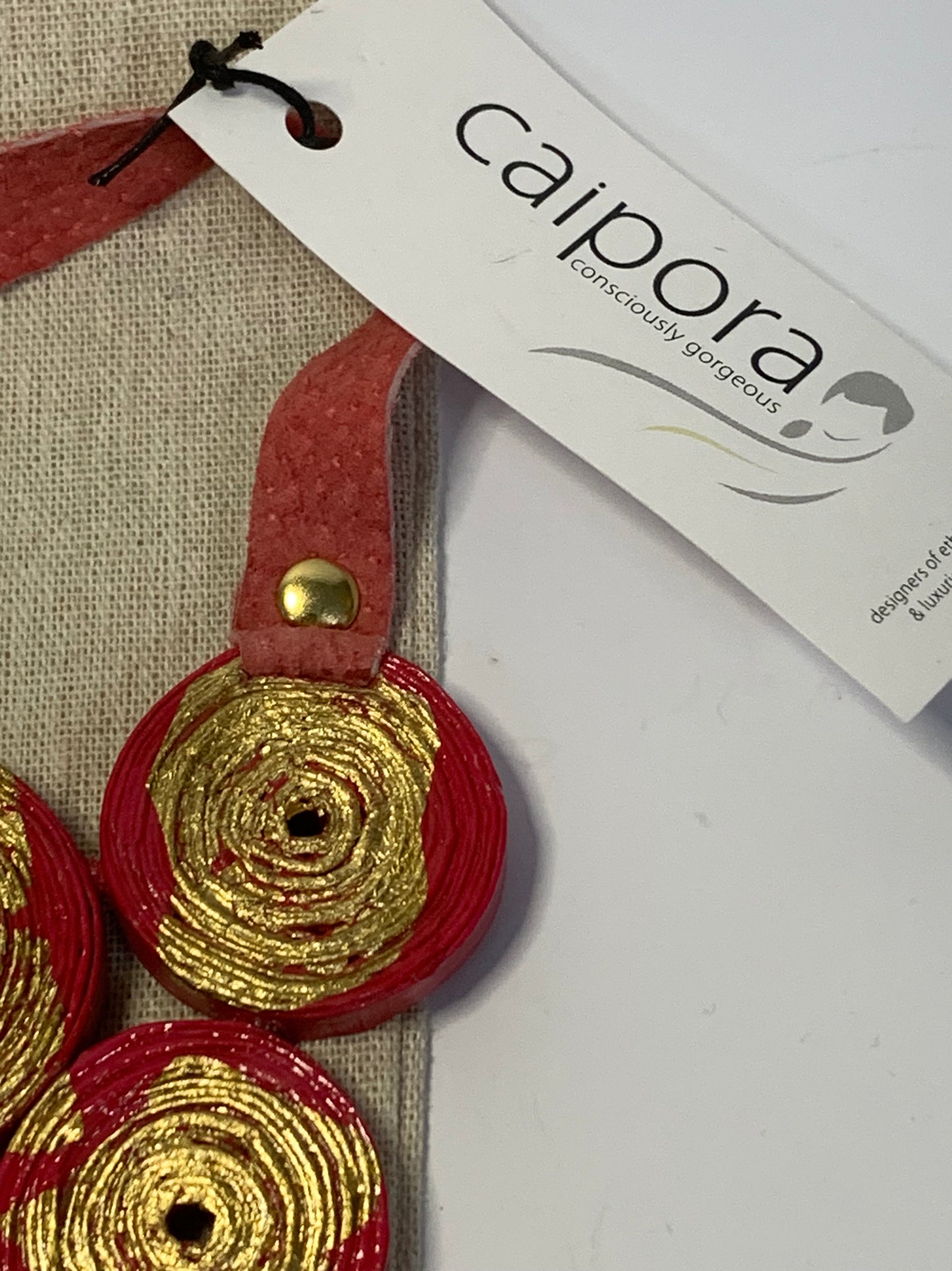 Caipora ethical upcycled necklace - BNWT and in original bag