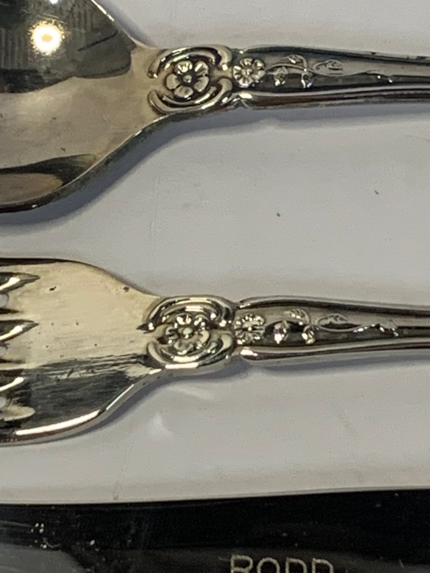 Vintage Rodd silverplate Child’s Cutlery Set with original tag