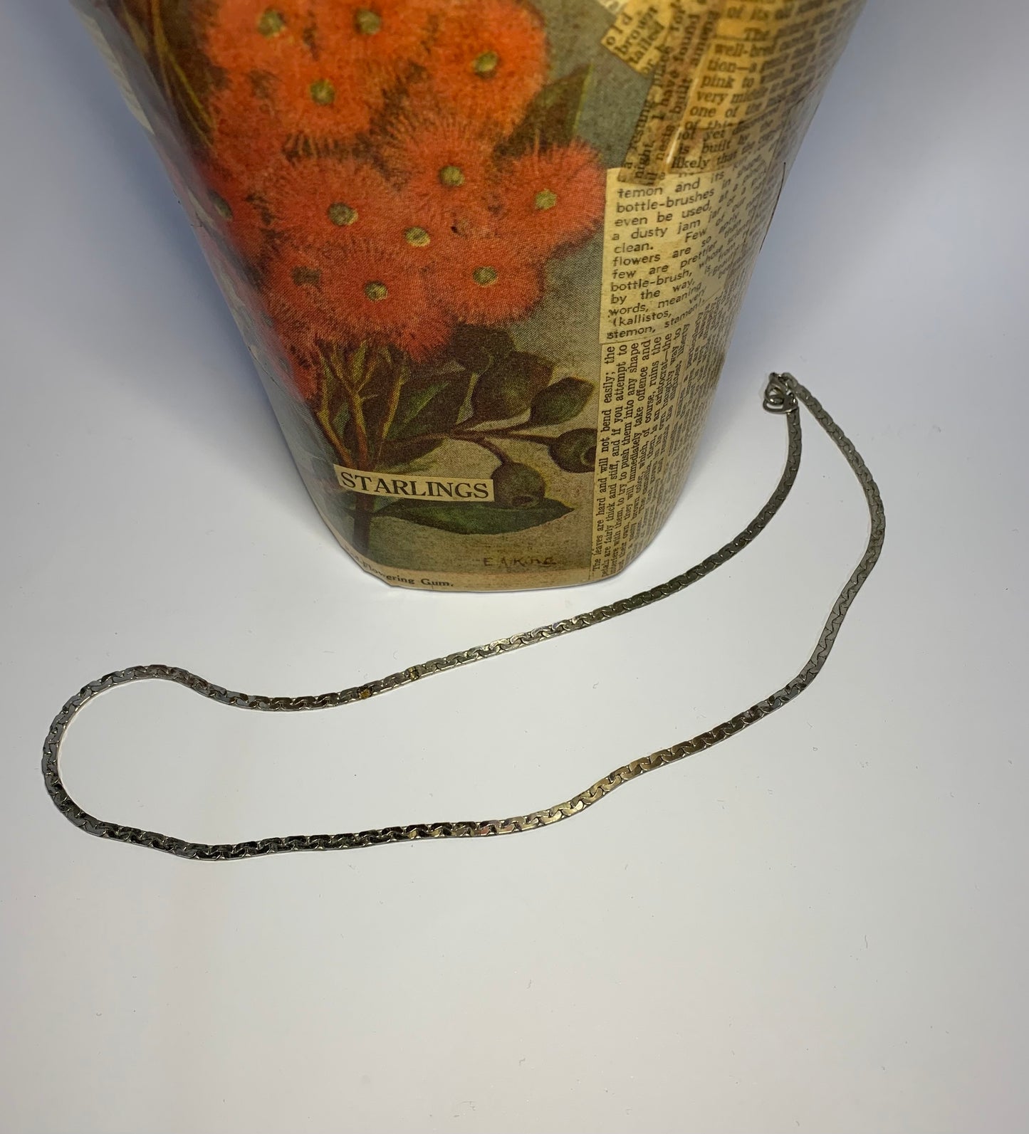 Silver unisex chain necklace