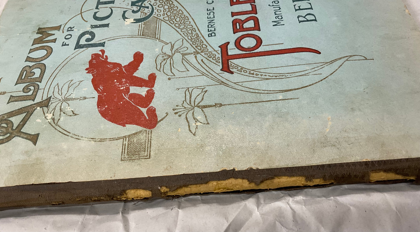 Rare early Tobler & Co. (Toblerone) Picture Card Album from Berne, Switzerland, circa early 1900s