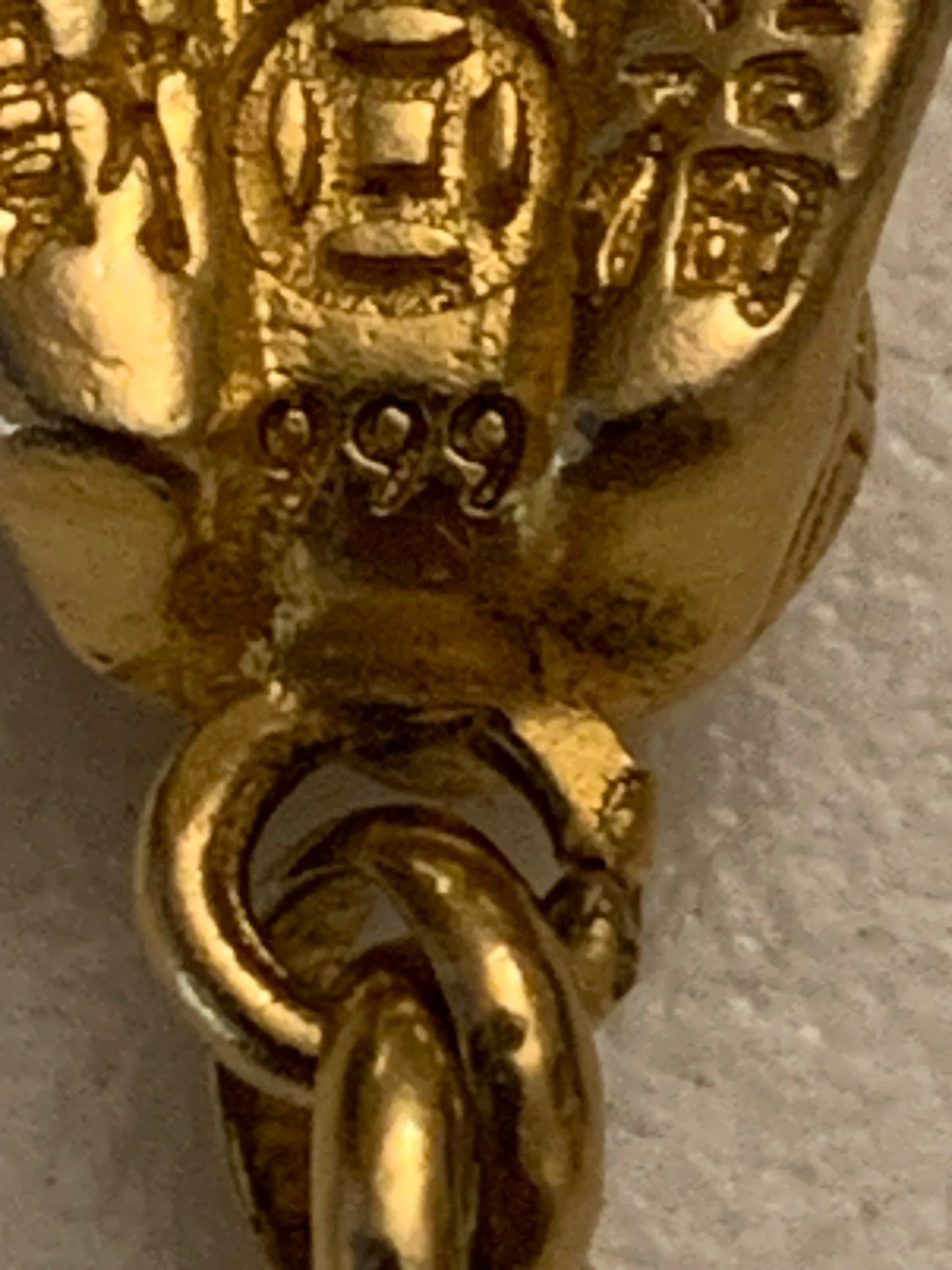 Chinese Dragon Bracelet- Gold tone metal