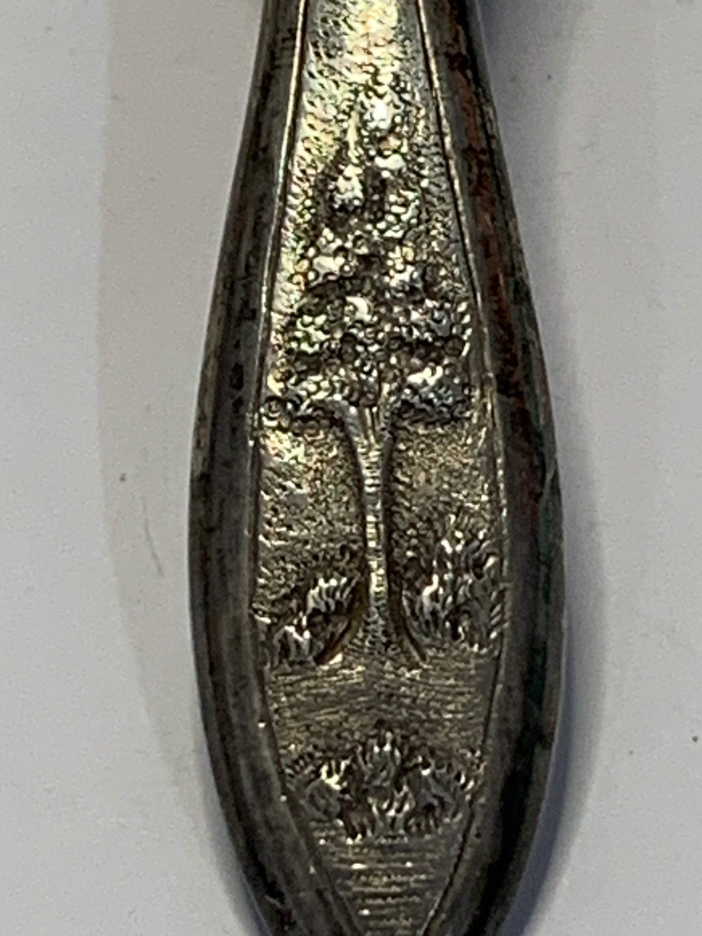 Antique Sterling Silver Backed Brush with Ornate Detailing