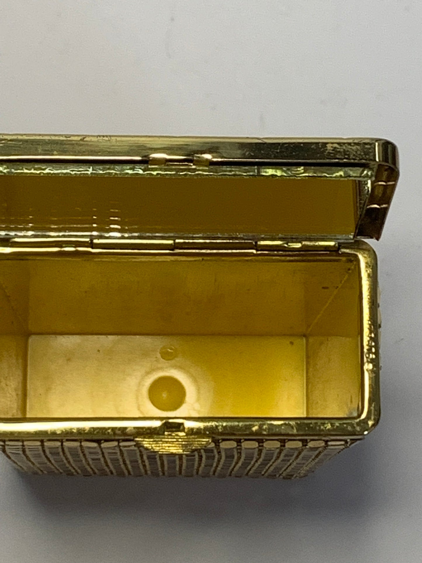 Vintage gold tone metal Cigarette Case