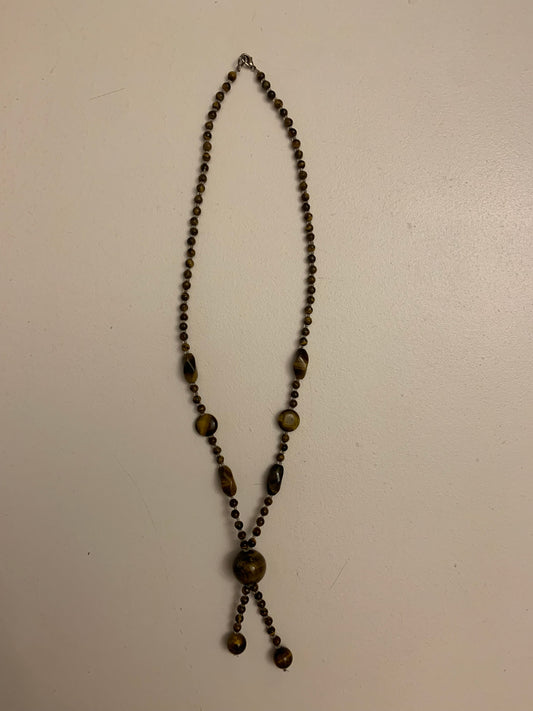 Tiger’s Eye Necklace with Tassel