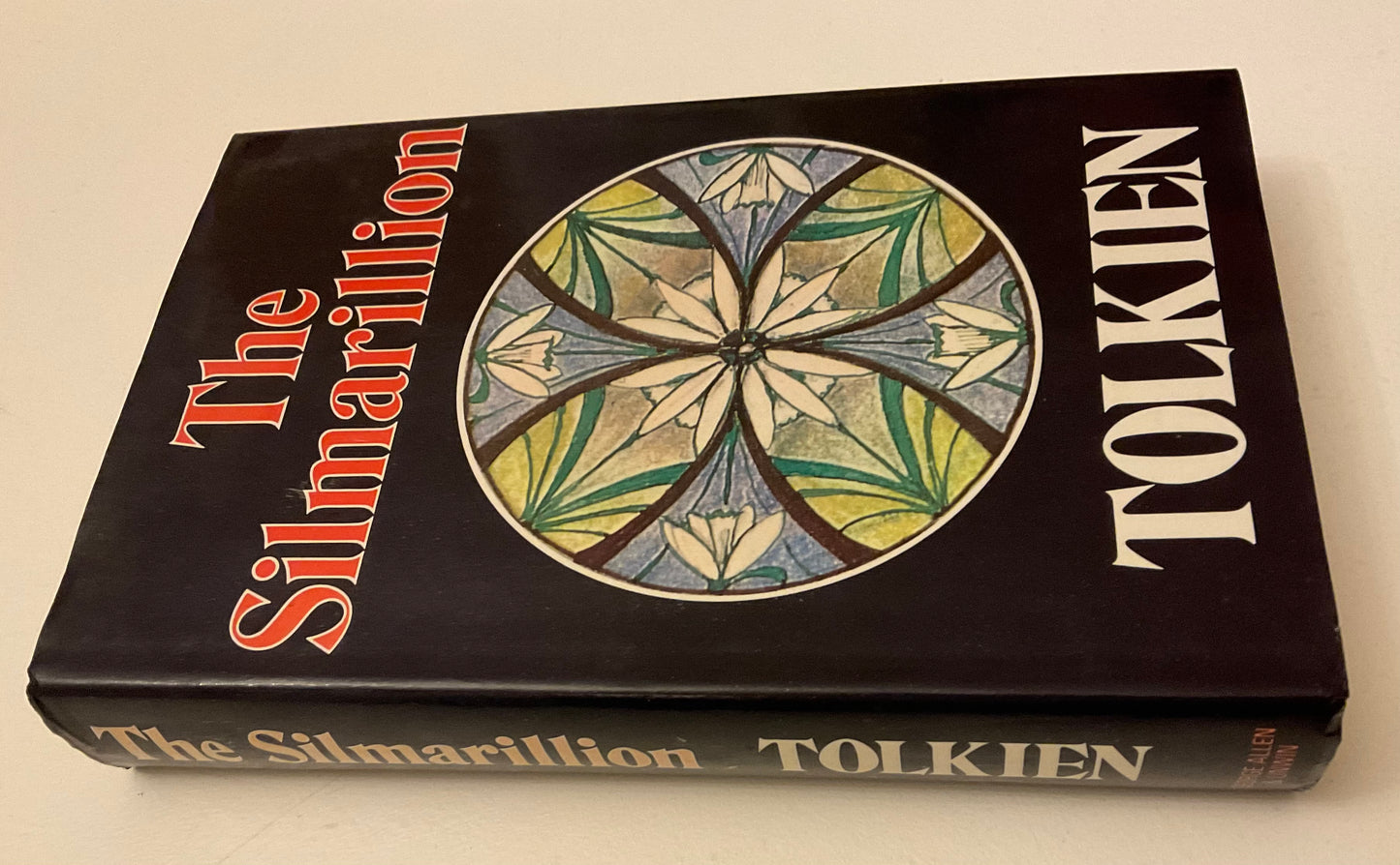 1977 first edition, first printing of The Silmarillion by J.R.R. Tolkien, published by George Allen & Unwin, London.