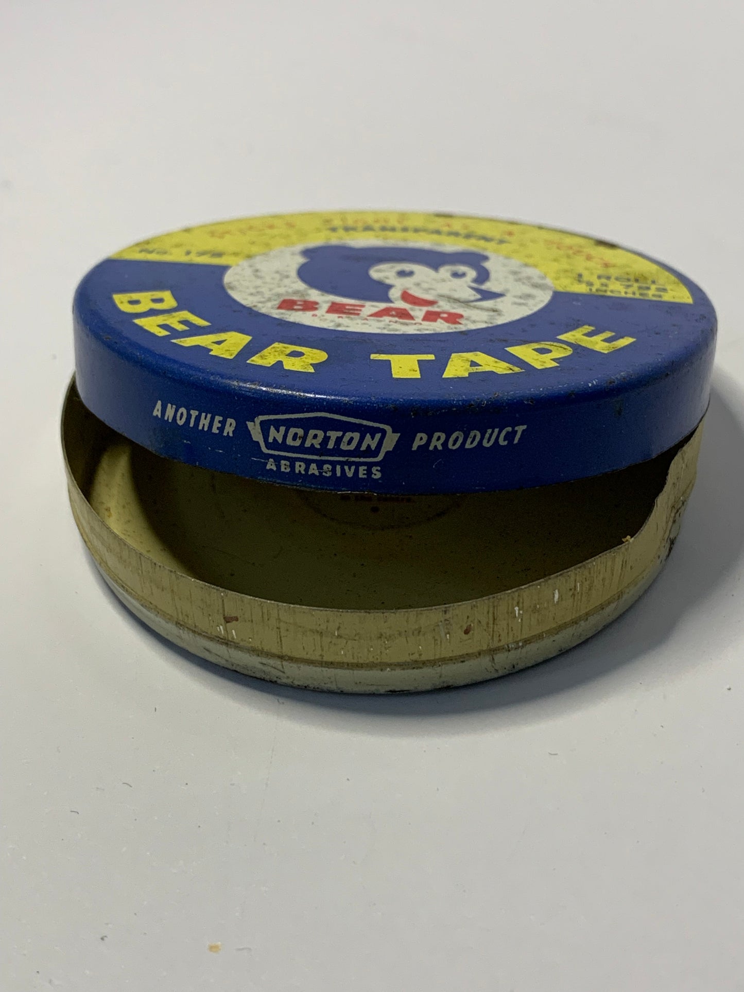 Vintage Australian “Bear Tape” tin by Behr-Manning (Aust.) Pty Ltd., Lidcombe, N.S.W.