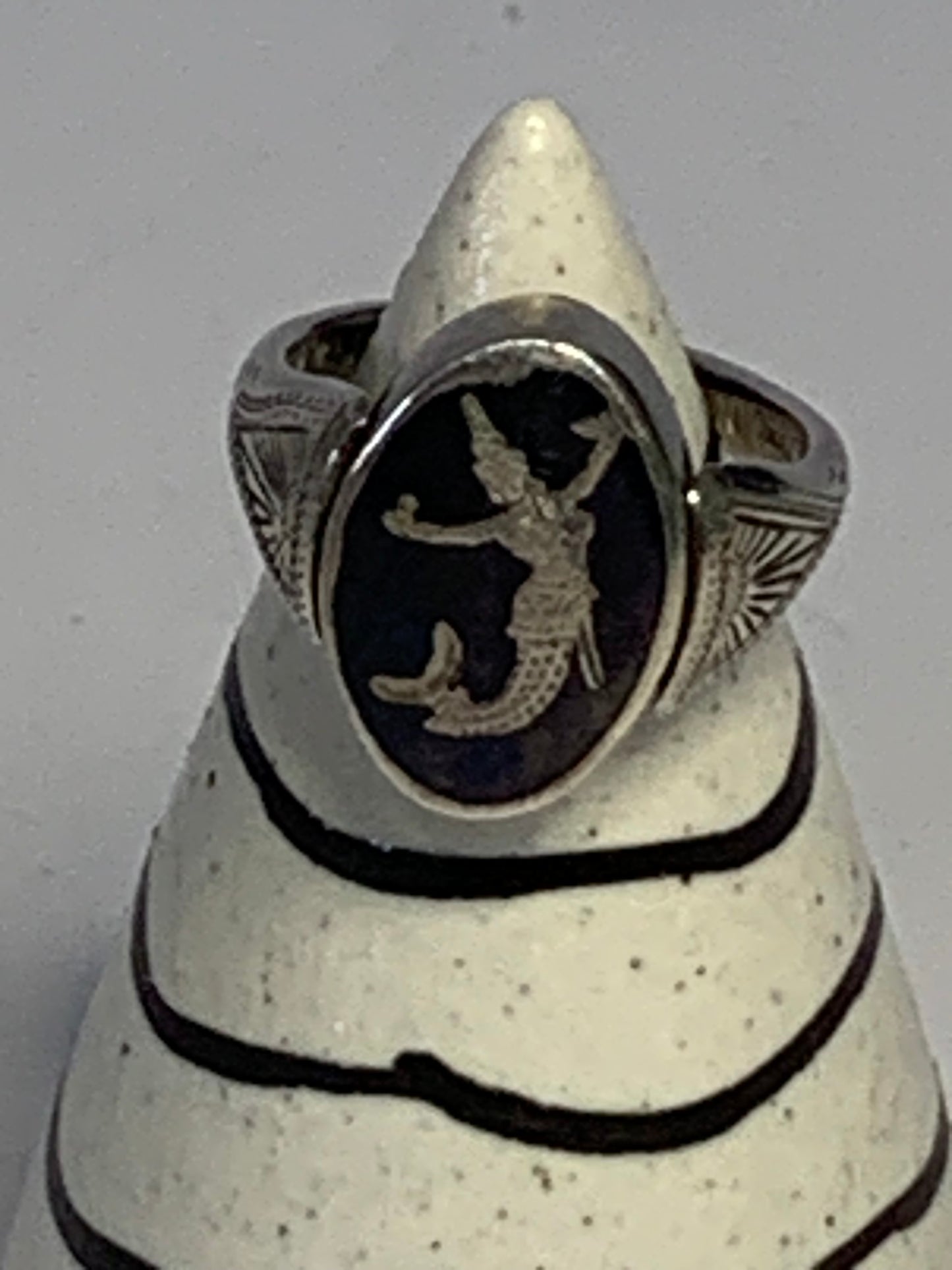 Vintage Sterling Silver reversible ring from Siam (now Thailand)